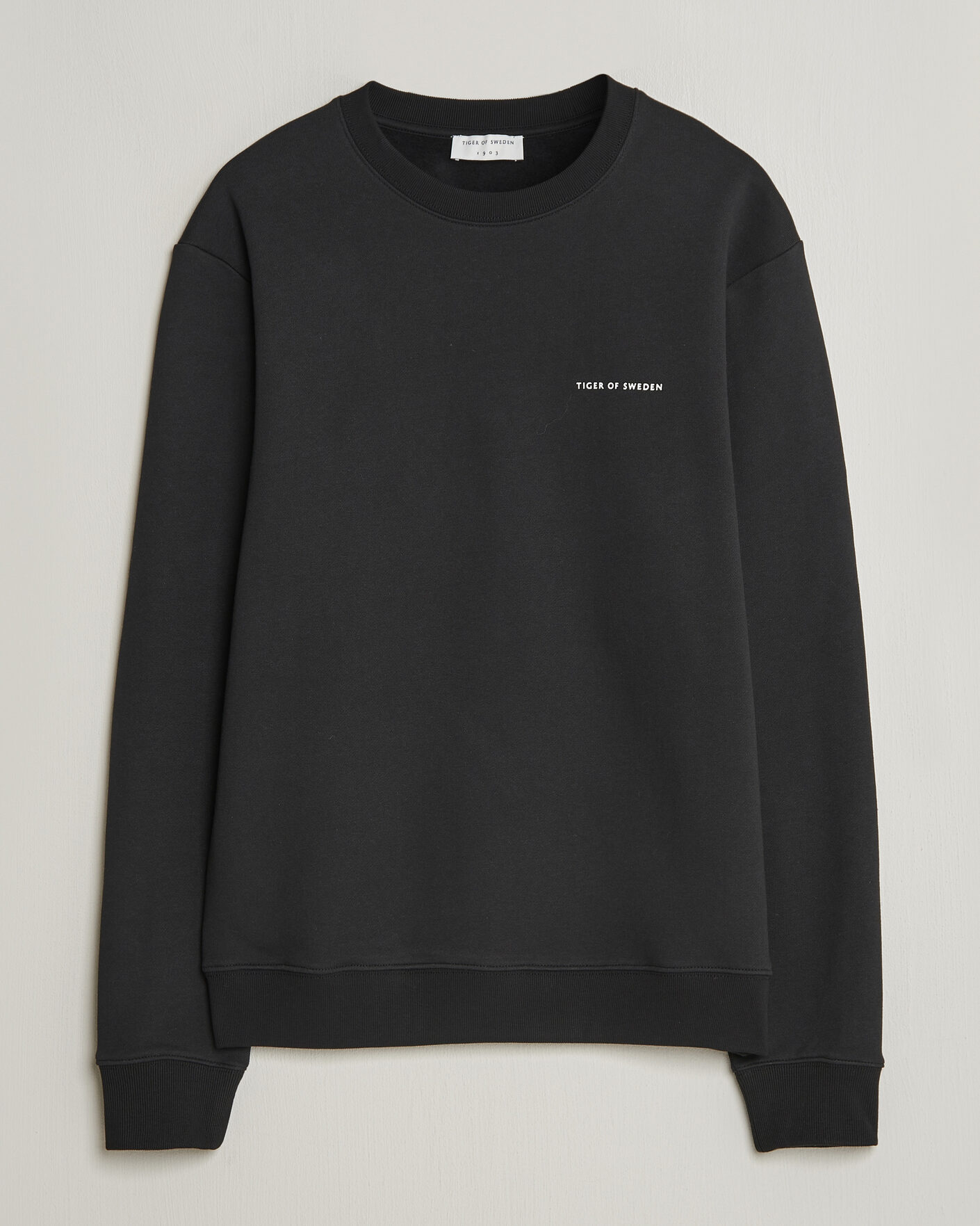 Herre | Trøjer | Tiger of Sweden | Emerson Crew Neck Sweatshirt Black