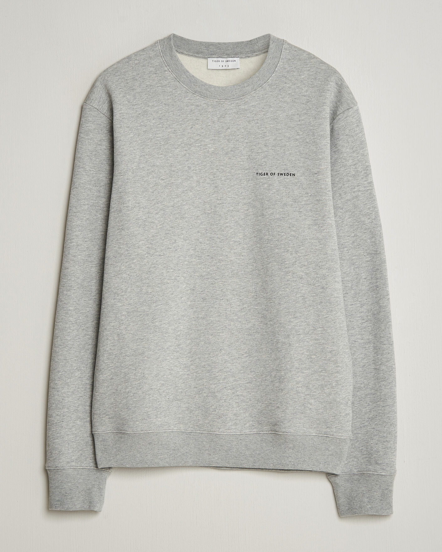 Herre | Trøjer | Tiger of Sweden | Emerson Crew Neck Sweatshirt Grey Melange