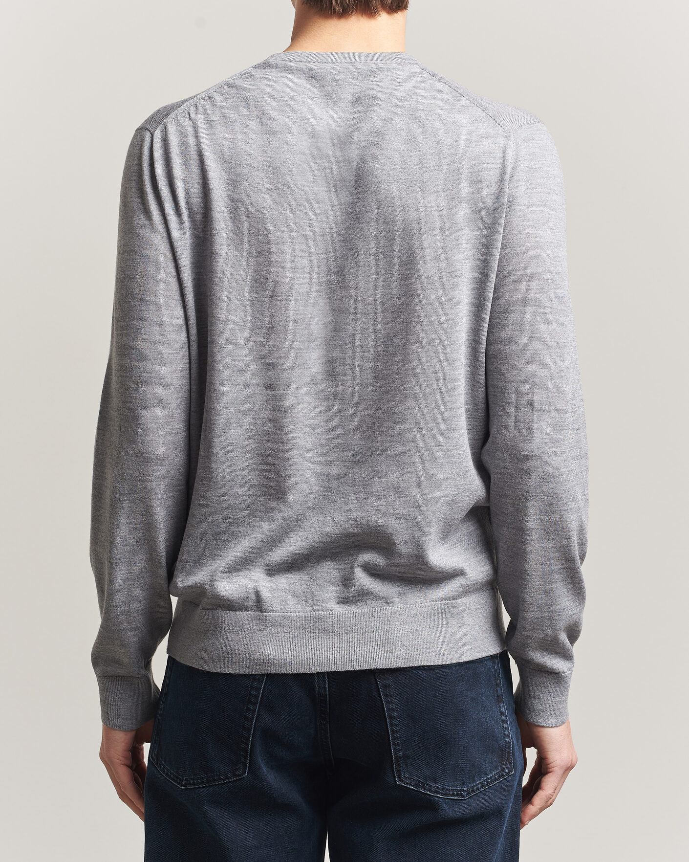 Herre | Trøjer | Tiger of Sweden | Connor Crew Neck Pullover Grey Melange
