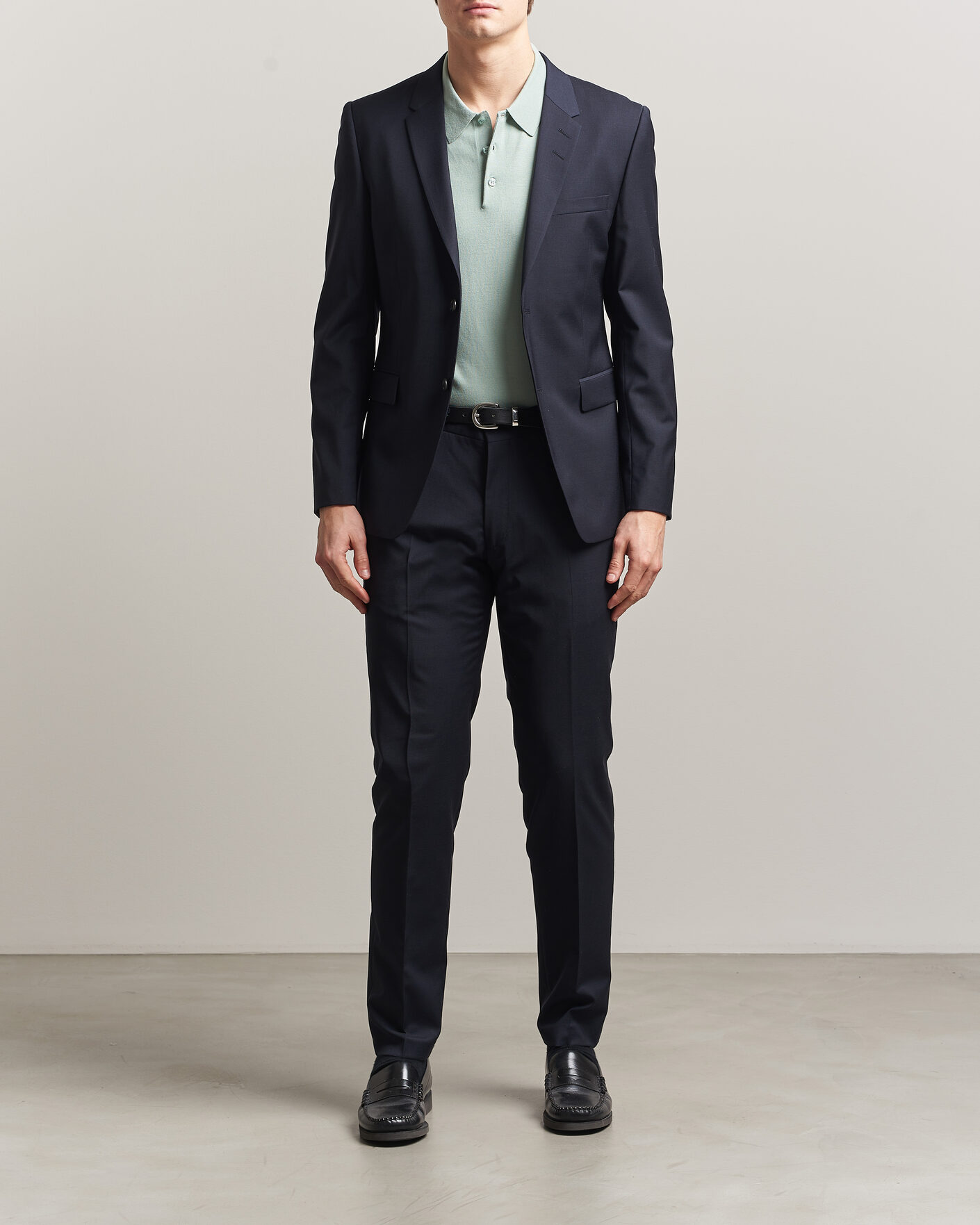 Herre | Bukser | Tiger of Sweden | Tenuta Wool Travel Suit Trousers Dark Ink