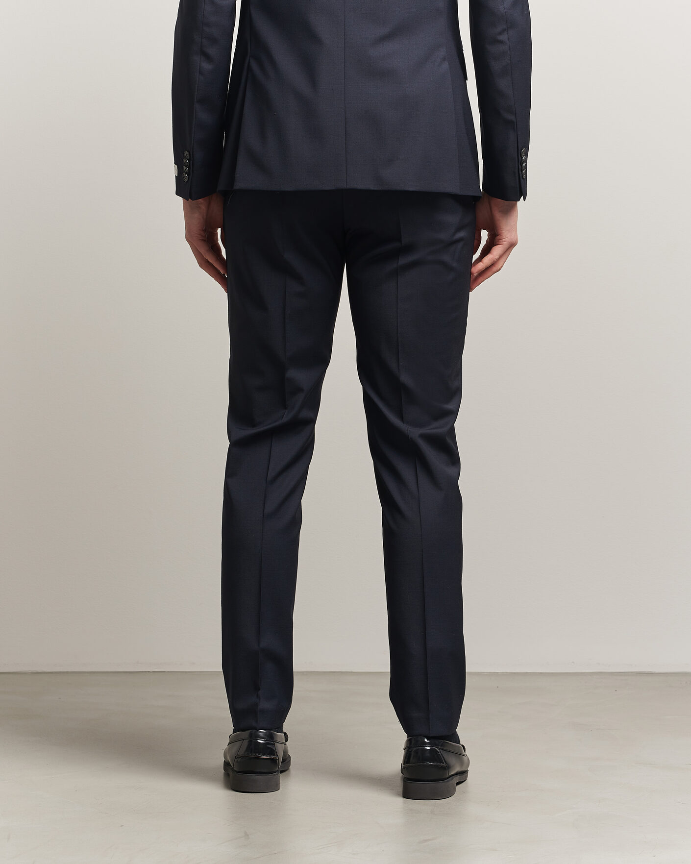 Herre | Bukser | Tiger of Sweden | Tenuta Wool Travel Suit Trousers Dark Ink