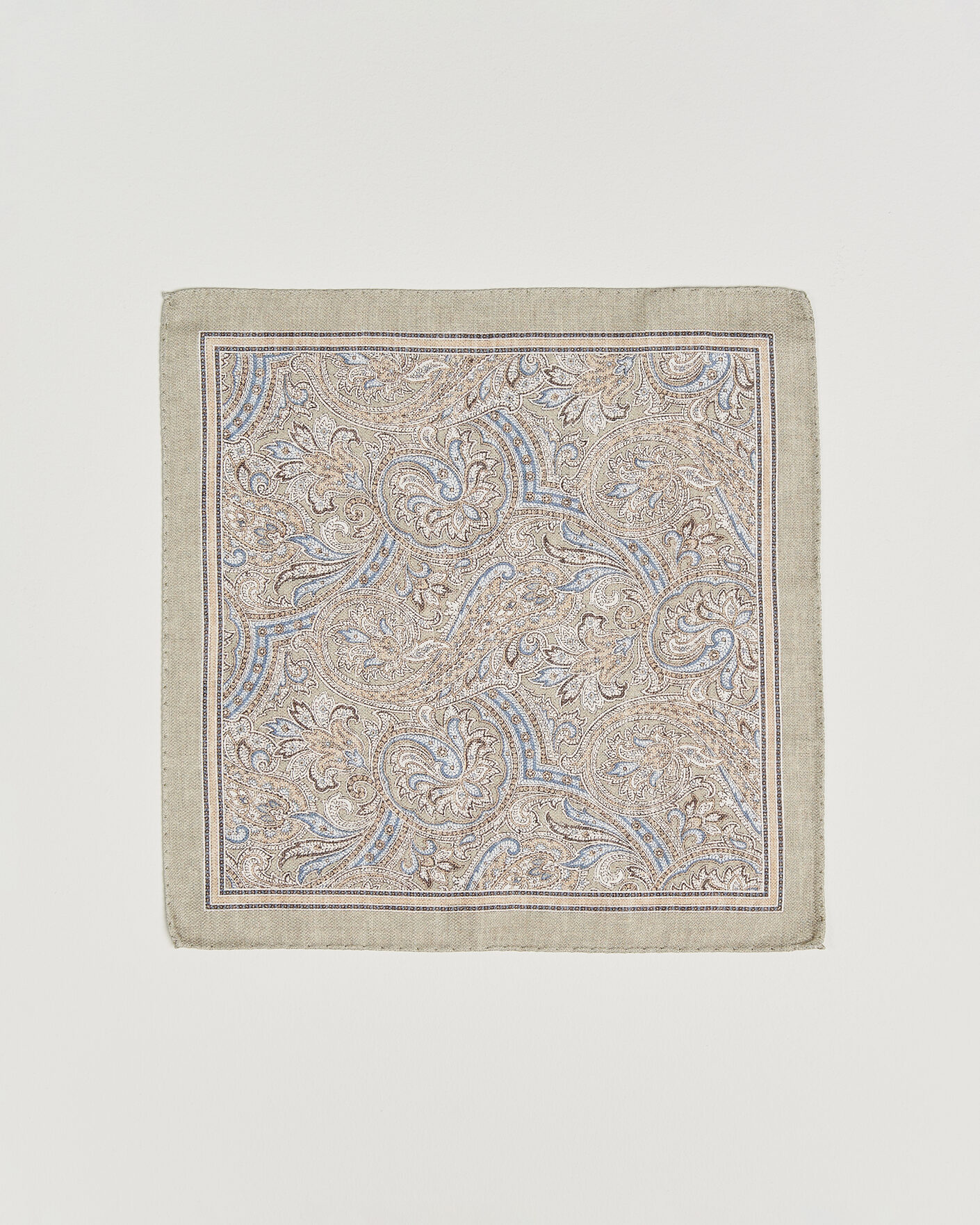 Herre | Lommeklude | Amanda Christensen | Silk Shappe Double Faced Pocket Square Green