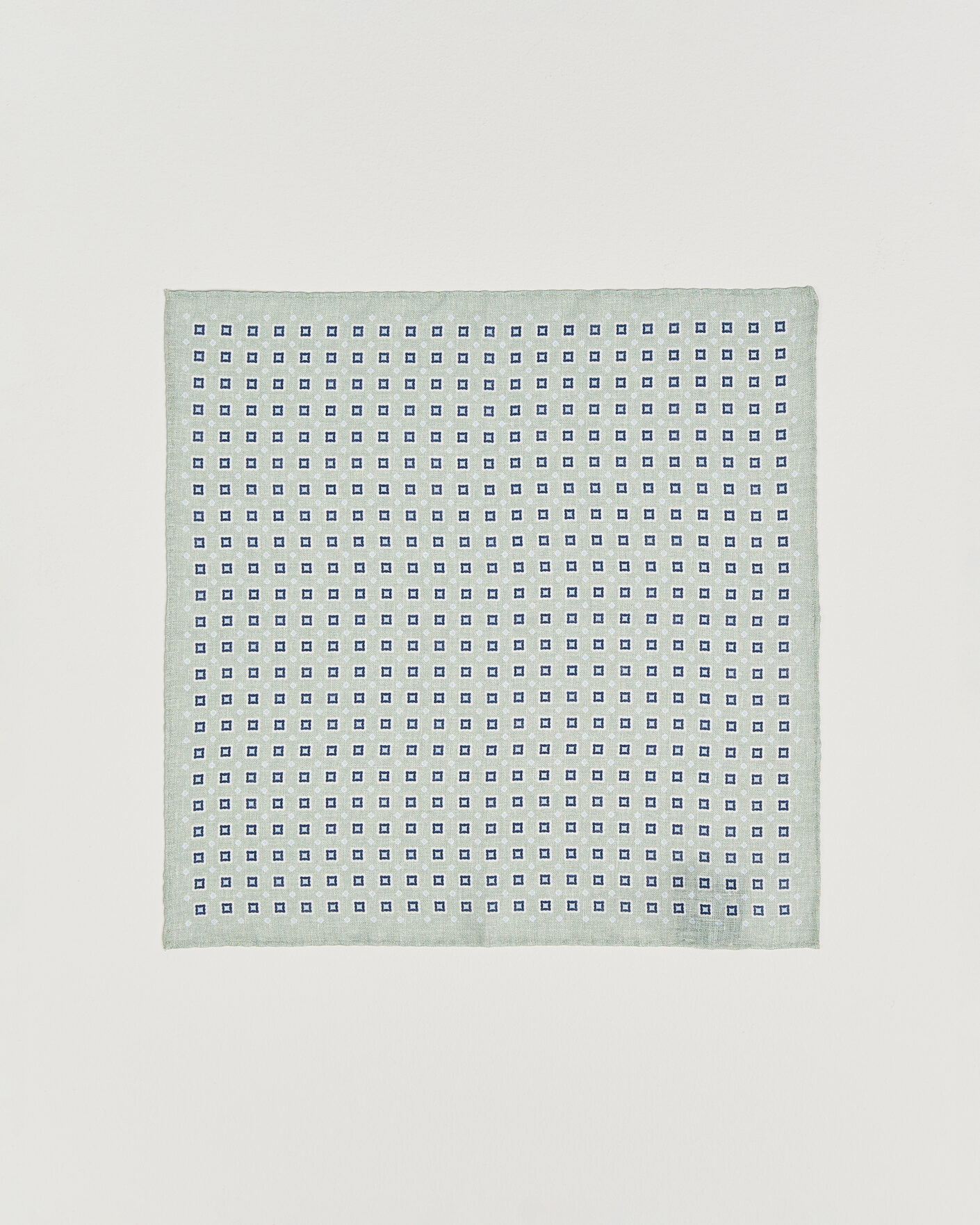 Herre | Lommeklude | Amanda Christensen | Linen Medallion Pocket Square Green
