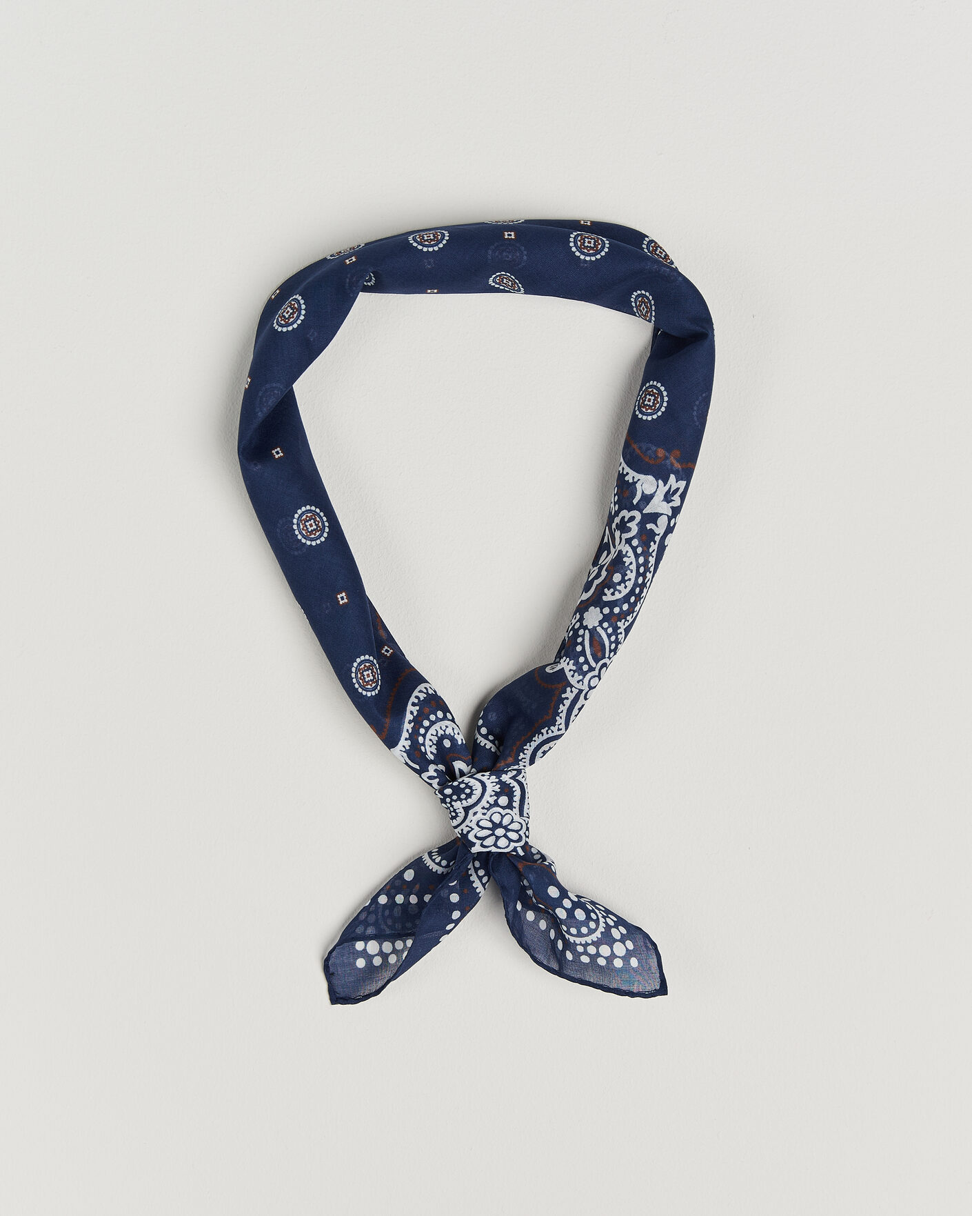 Herre | Tørklæde | Amanda Christensen | Cotton Voilé Medallion Bandana Navy