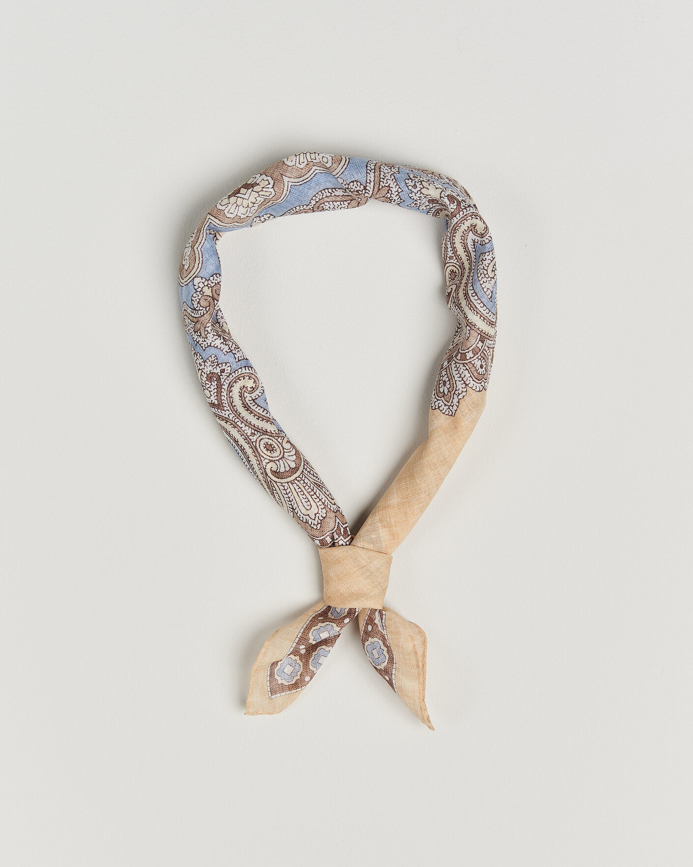 Herre | Tørklæde | Amanda Christensen | Cotton Voilé Large Paisley Bandana Yellow