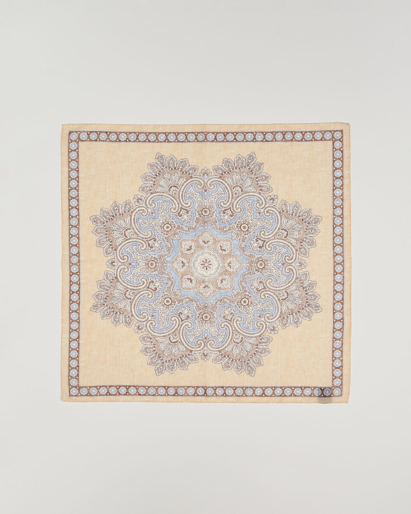 Herre | Tørklæde | Amanda Christensen | Cotton Voilé Large Paisley Bandana Yellow