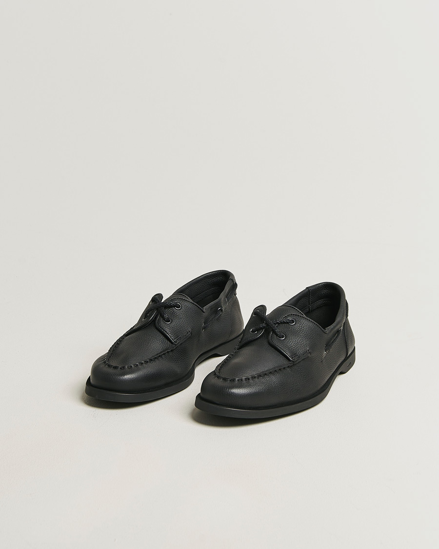 Herre | Sejlersko | John Lobb | Foil Boat Shoes Black Grain