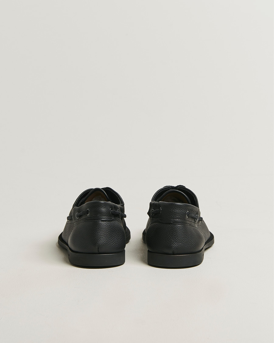Herre | Sejlersko | John Lobb | Foil Boat Shoes Black Grain