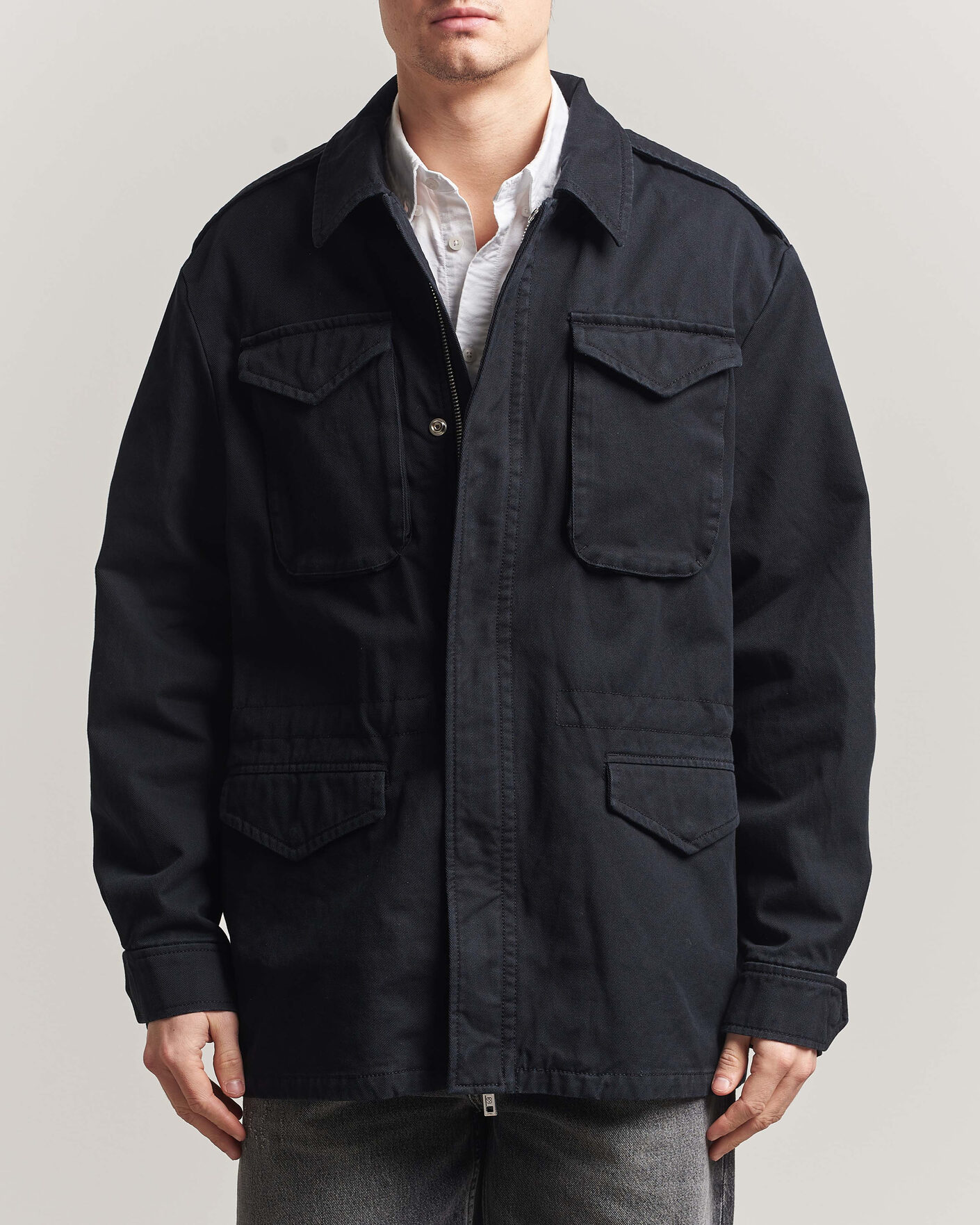 Herre | Jakker | Filippa K | Cotton Field Jacket Black