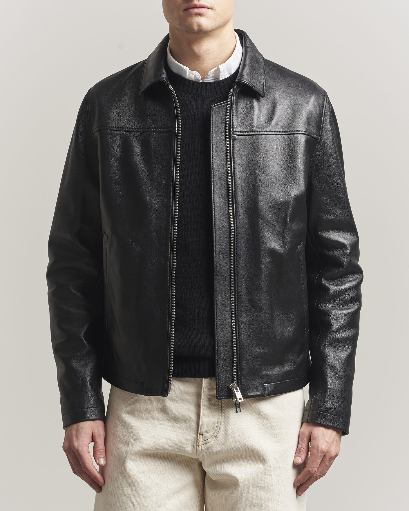 Herre | Jakker | Filippa K | Leather Coach Jacket Black