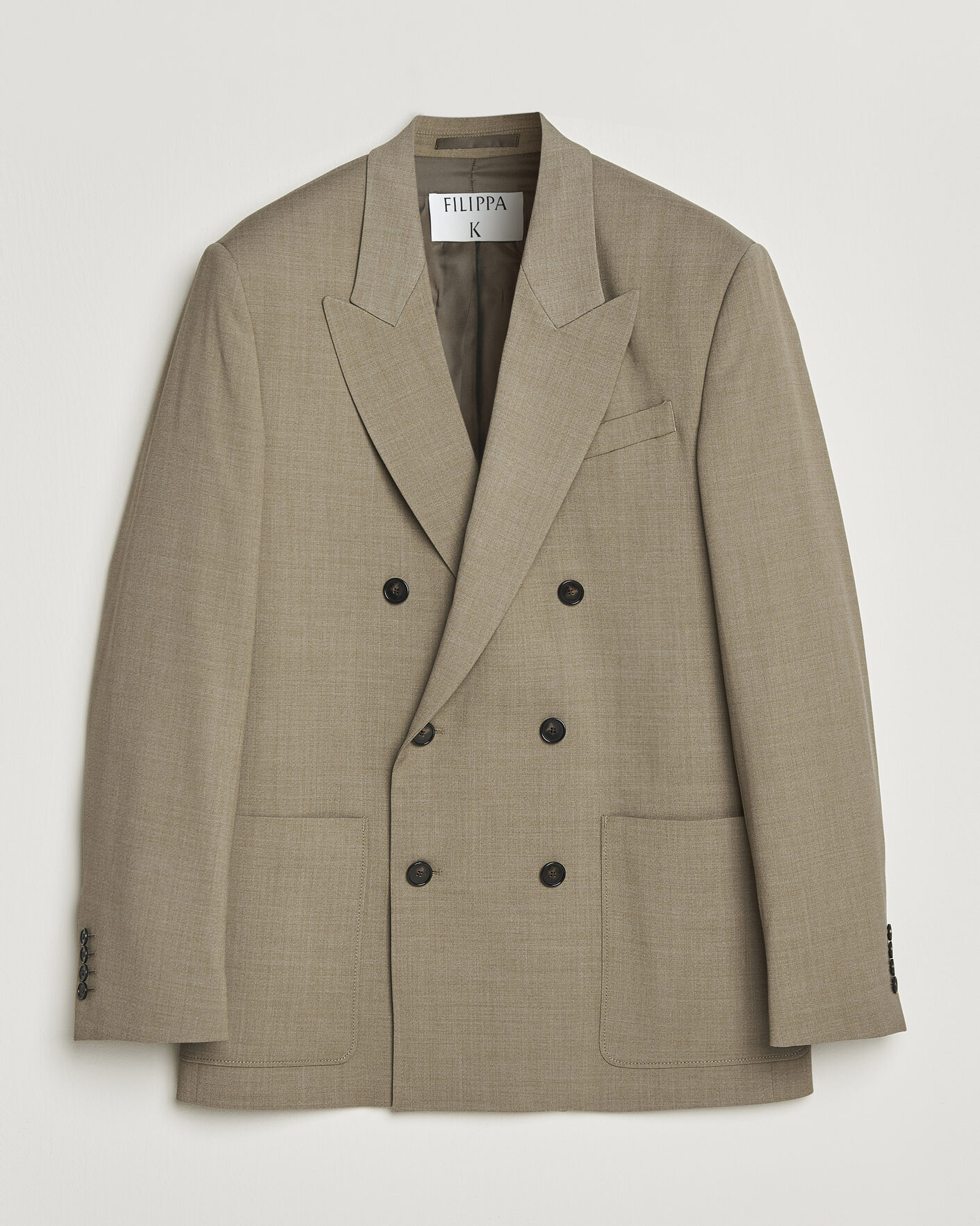 Herre | Blazere & jakker | Filippa K | Michael Wool Double Breasted Blazer Light Driftwood