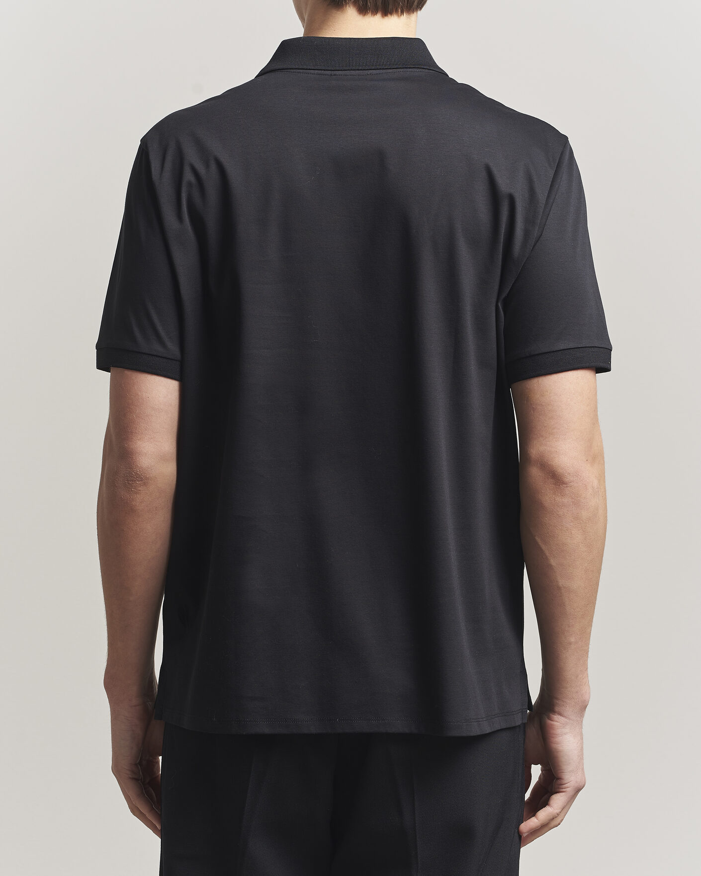 Herre | Polotrøjer | Filippa K | Technical Cotton Polo Black