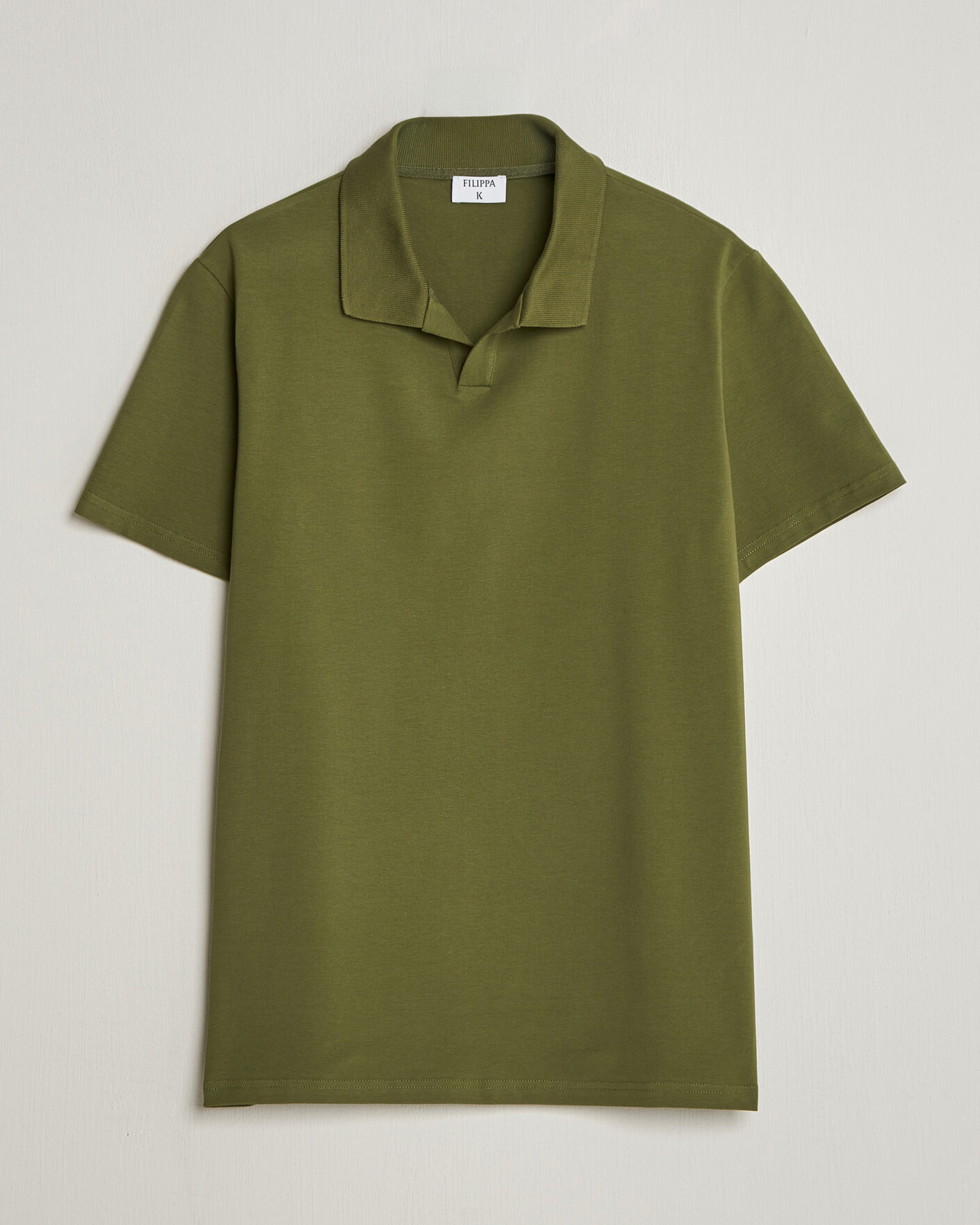 Herre | Polotrøjer | Filippa K | Soft Lycra Polo T-Shirt Laurel Green