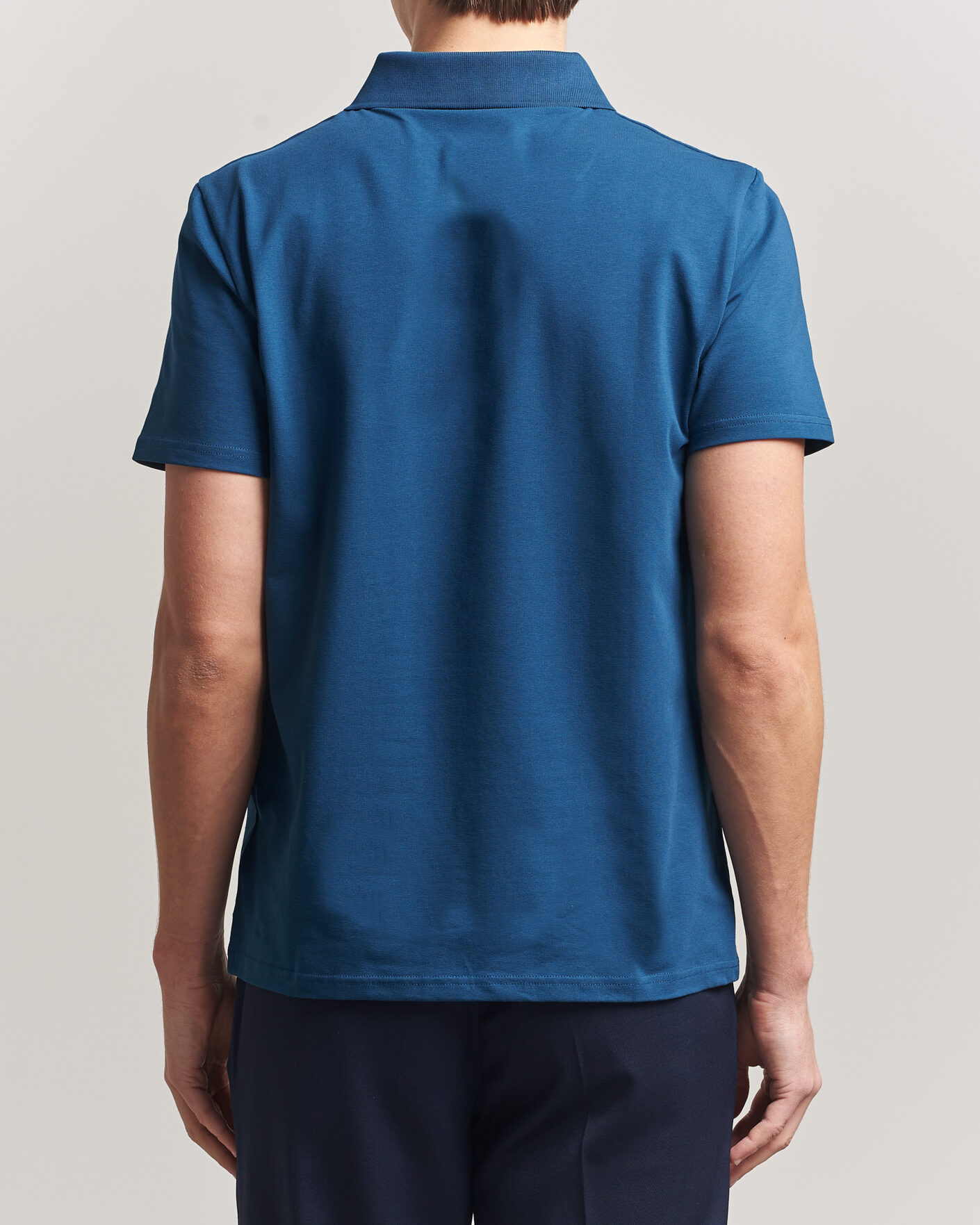 Herre | Polotrøjer | Filippa K | Soft Lycra Polo T-Shirt Night Teal