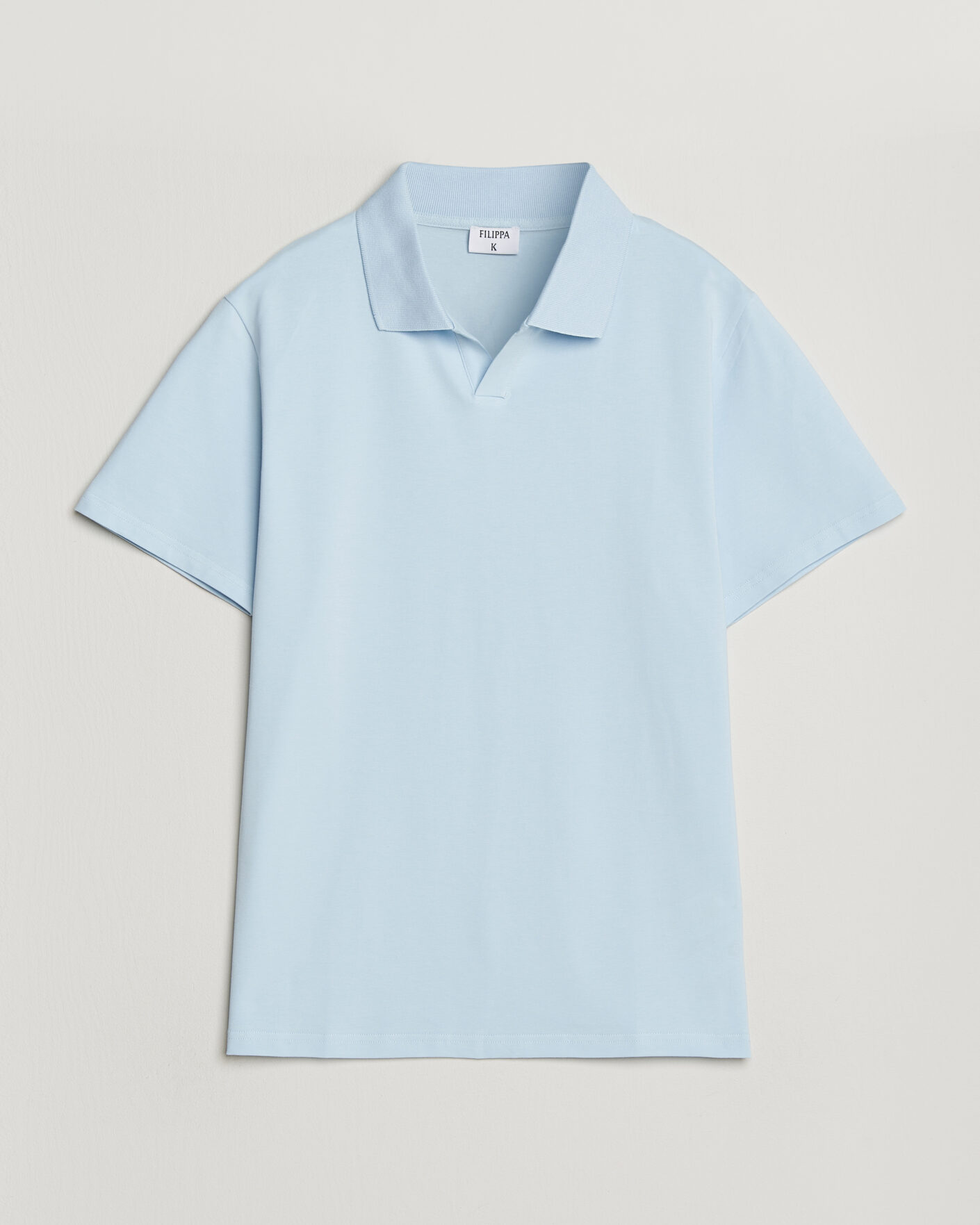 Herre | Polotrøjer | Filippa K | Soft Lycra Polo T-Shirt Frost Blue