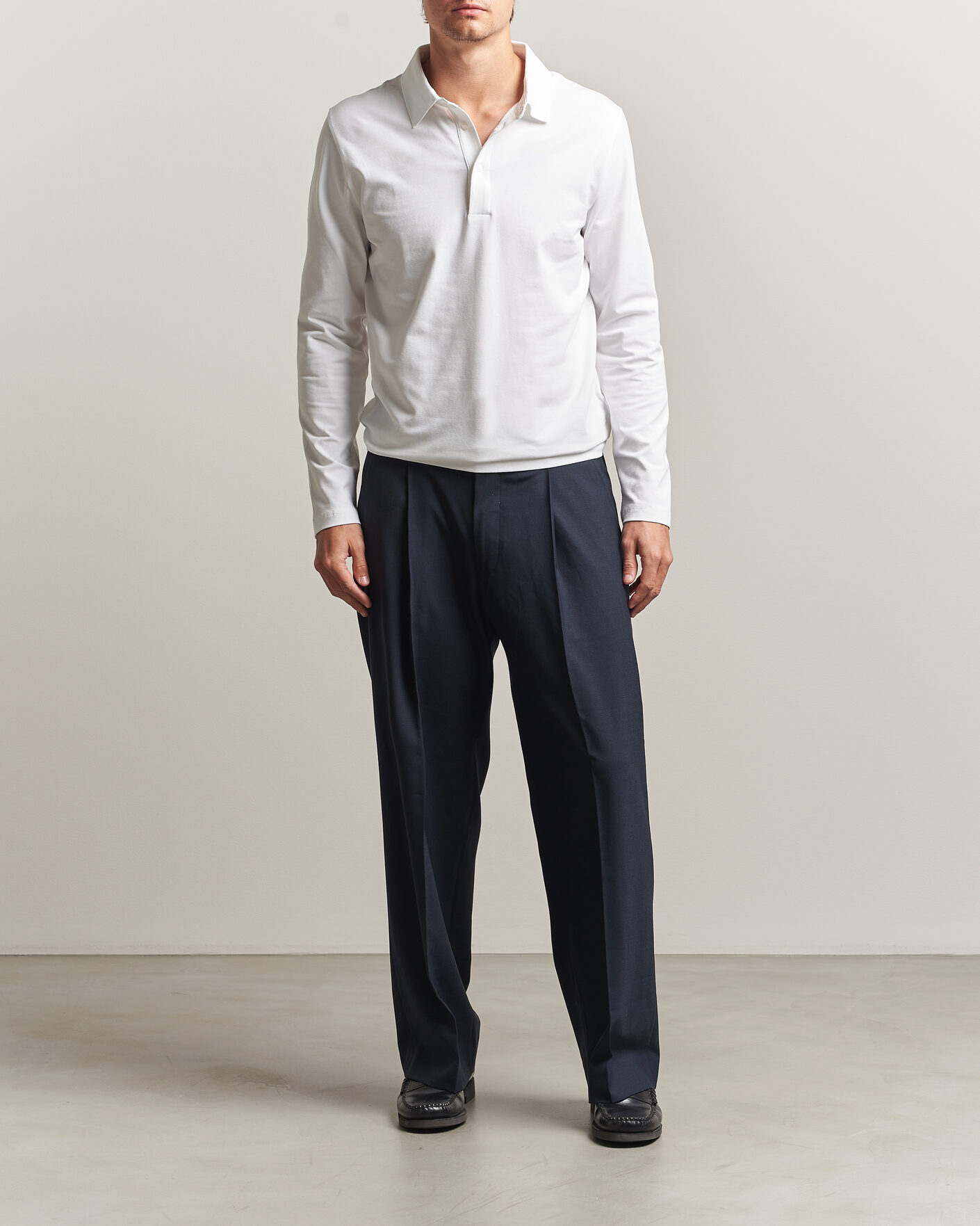 Herre | Polotrøjer | Filippa K | Luke Stretch Polo Shirt White