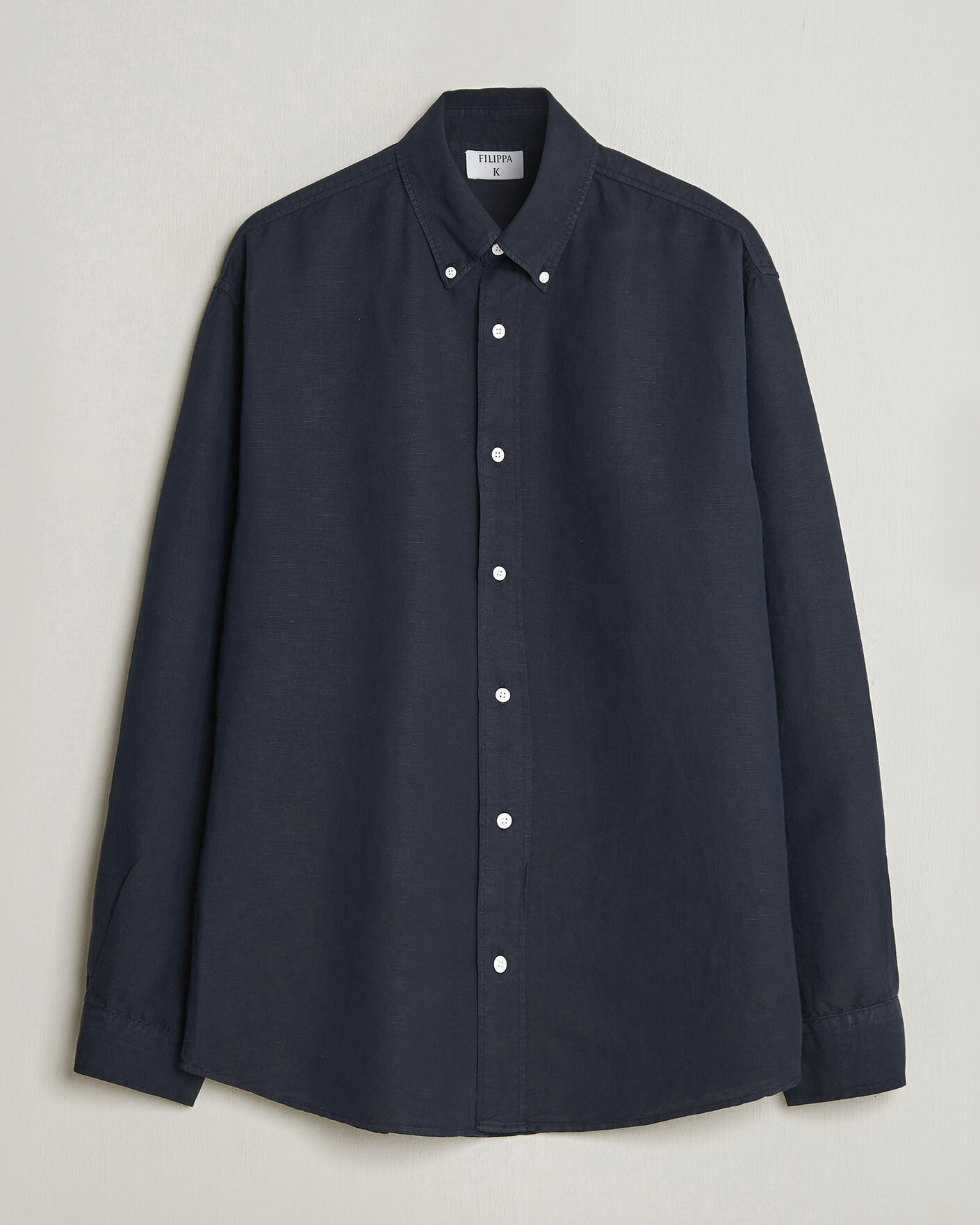 Herre | Skjorter | Filippa K | Relaxed Cotton/Linen Shirt Navy