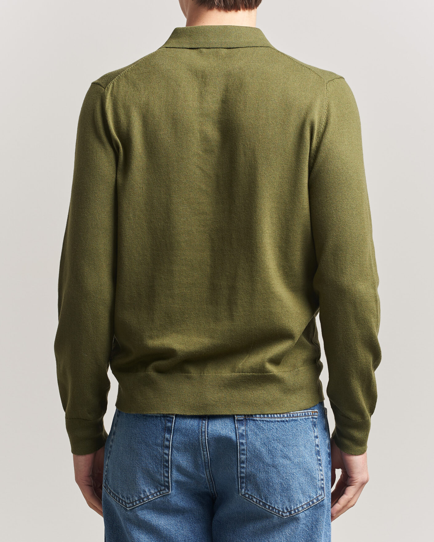 Herre | Trøjer | Filippa K | Knitted Polo Shirt Laurel Green