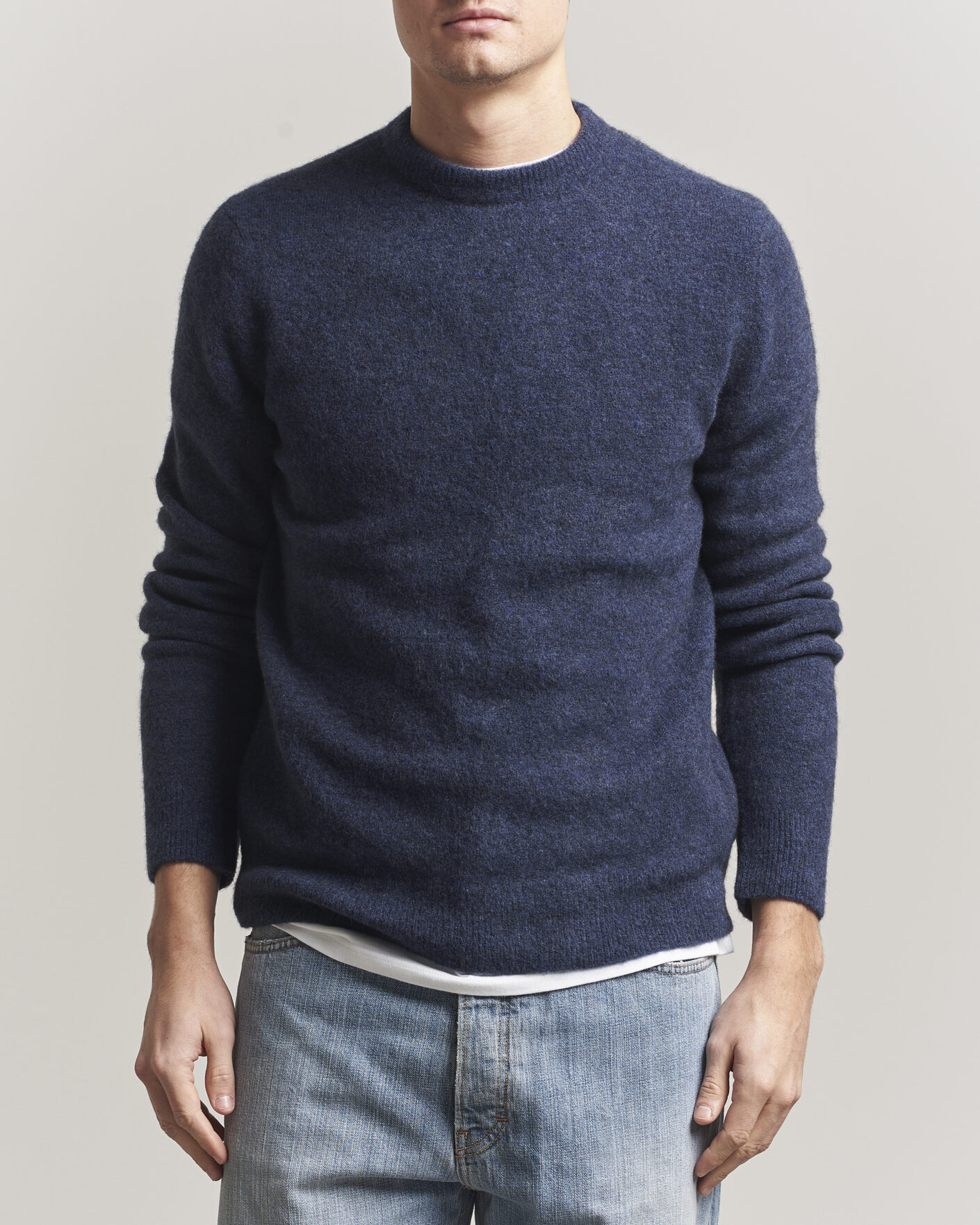 Herre | Trøjer | Filippa K | Yak Knitted Sweater Night Teal