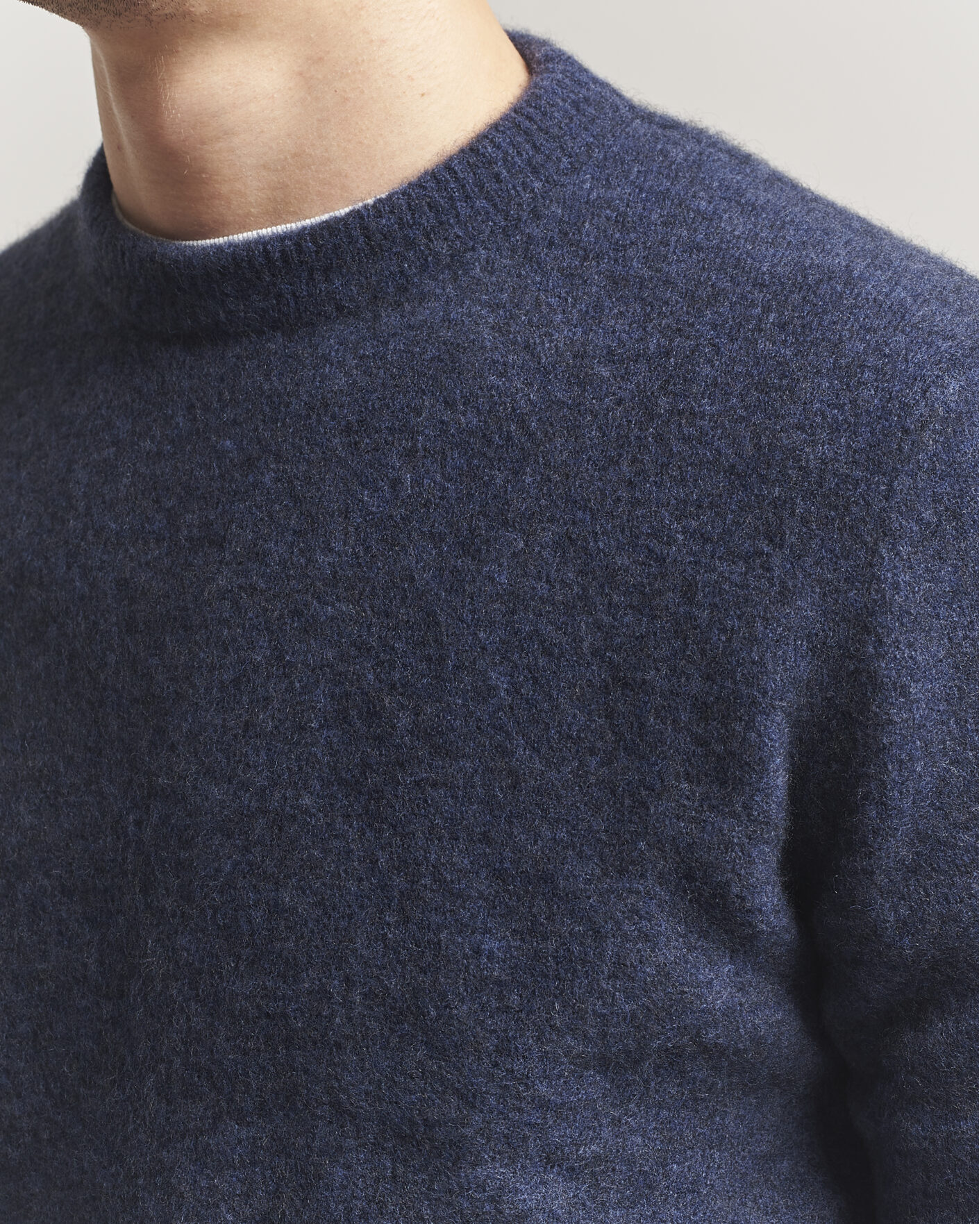 Herre | Trøjer | Filippa K | Yak Knitted Sweater Night Teal