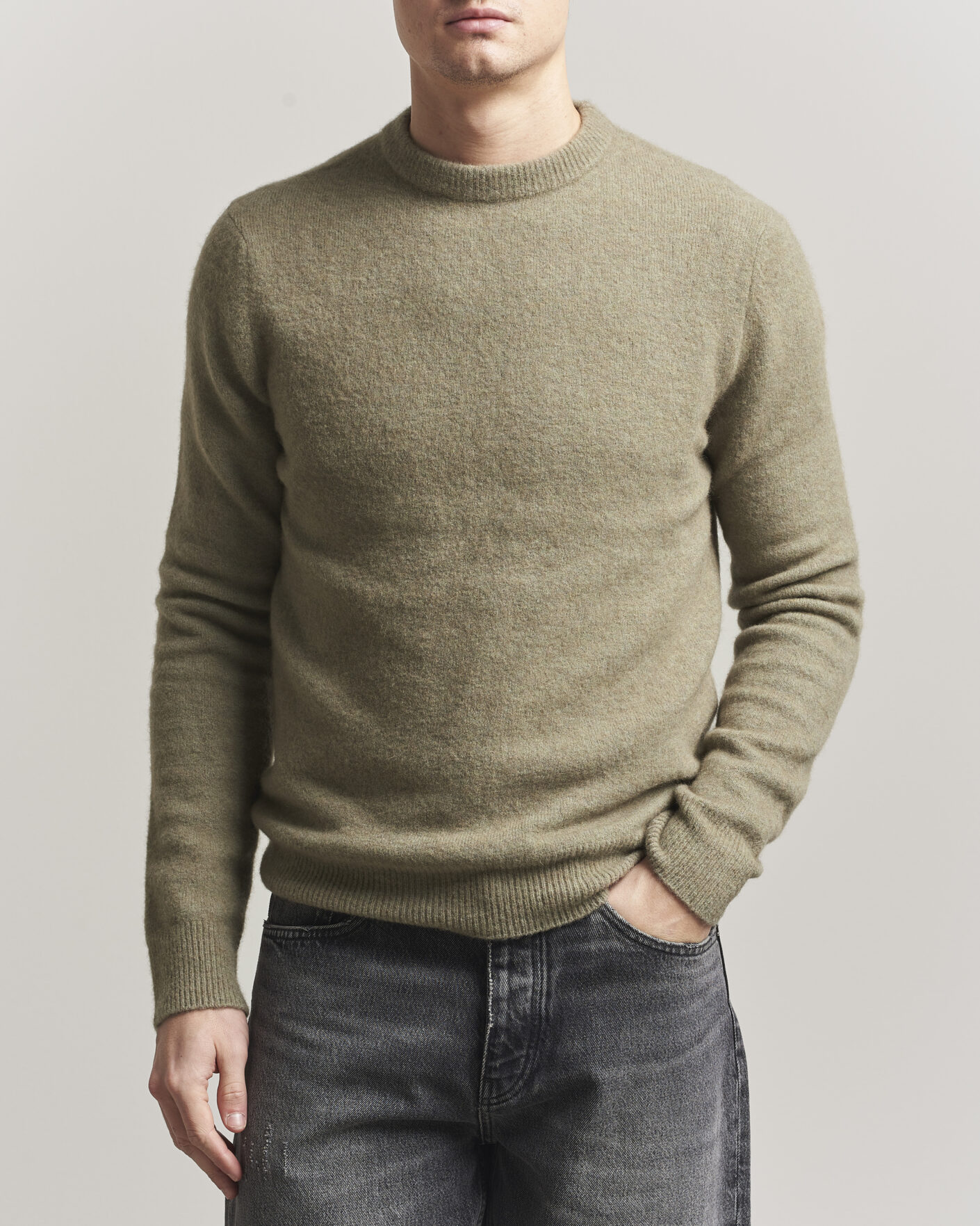 Herre | Trøjer | Filippa K | Yak Knitted Sweater Light Green