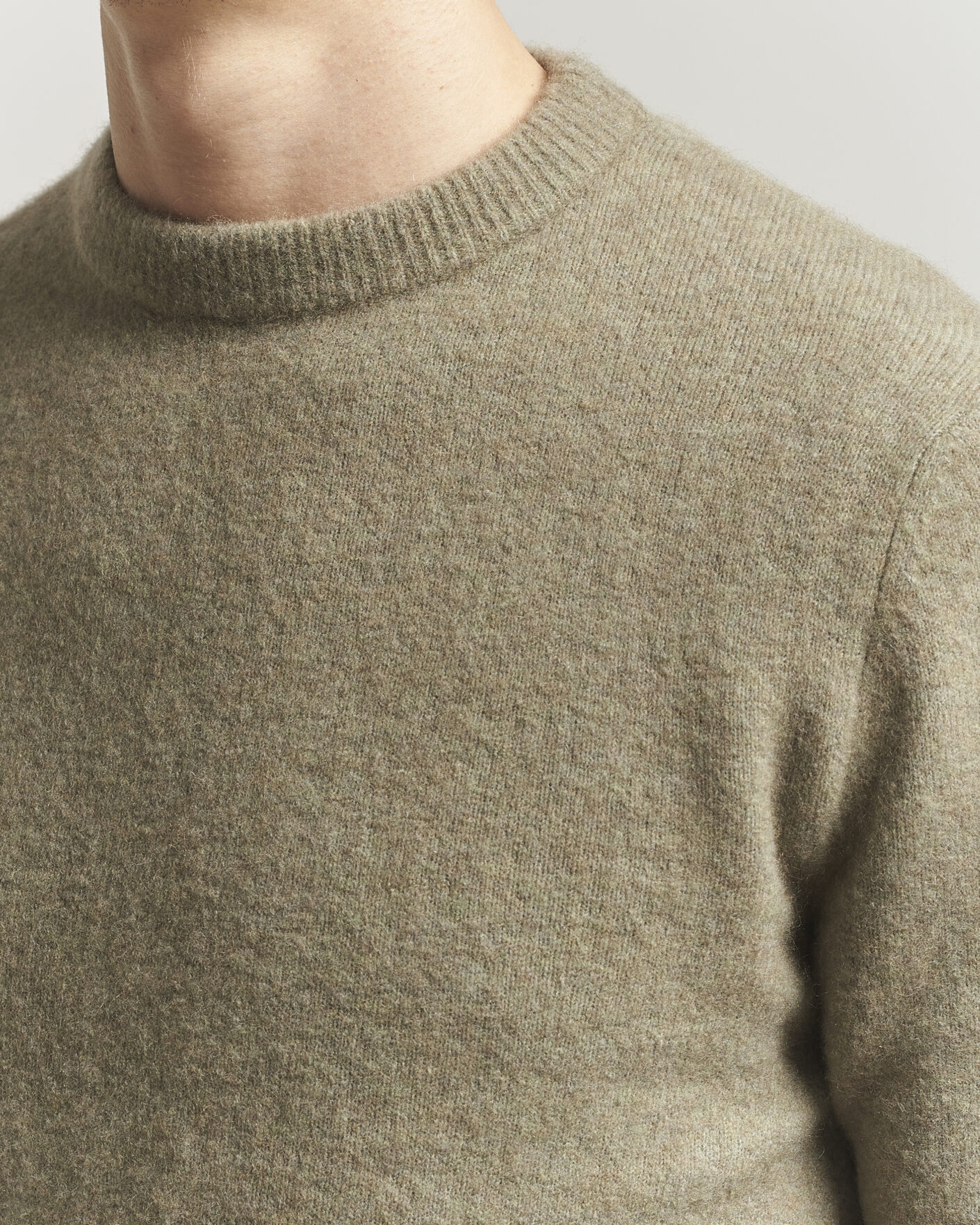 Herre | Trøjer | Filippa K | Yak Knitted Sweater Light Green