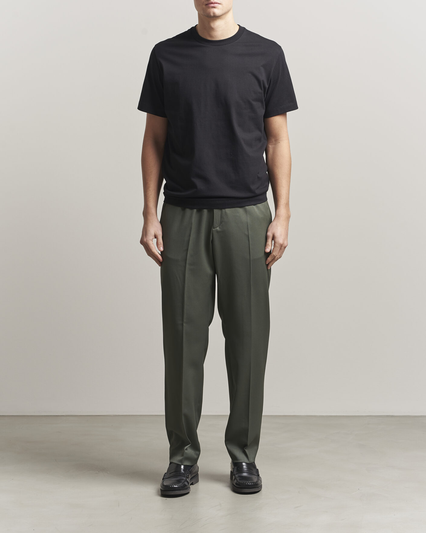 Herre | T-Shirts | Filippa K | Filip Crew Neck T-Shirt Black