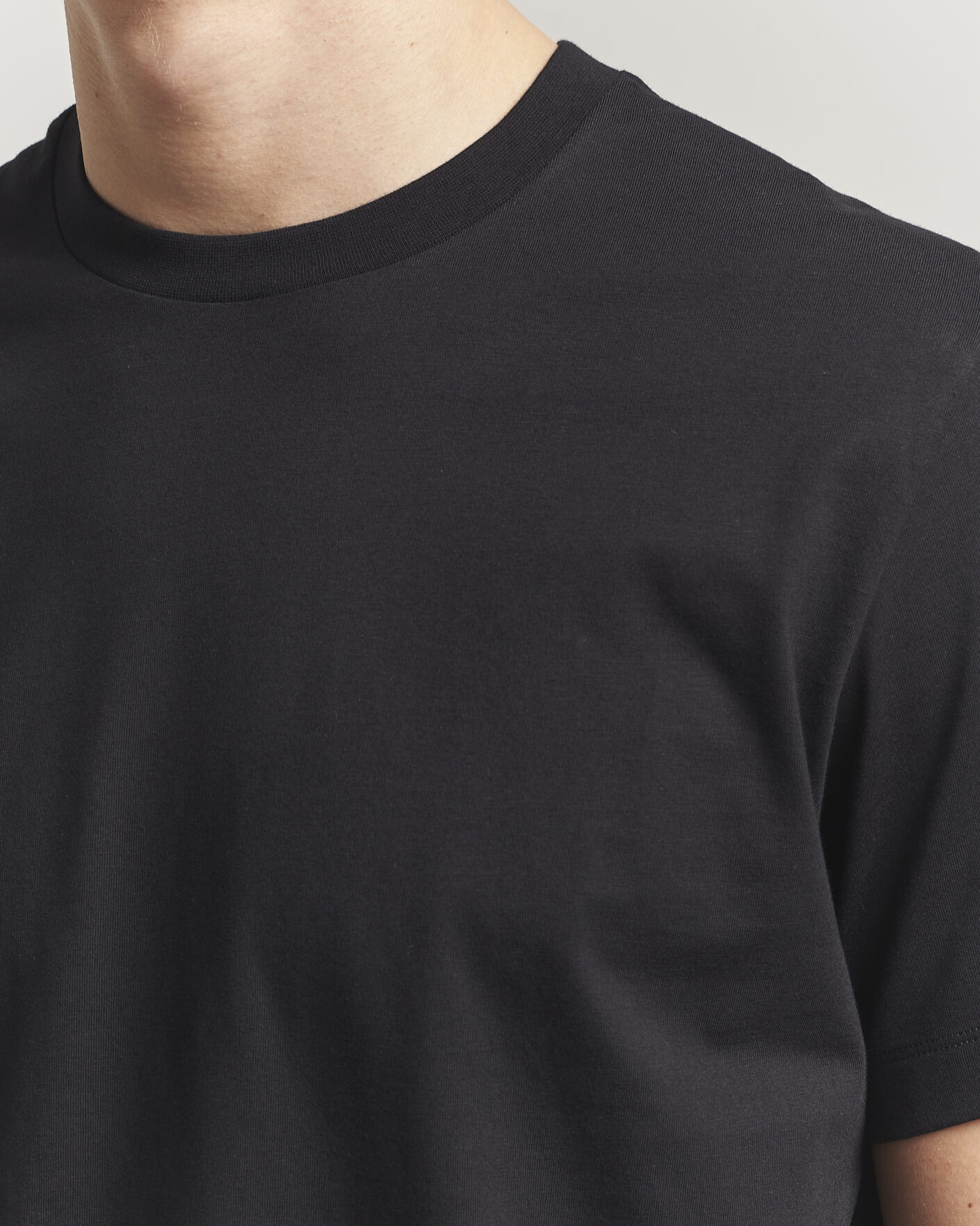 Herre | T-Shirts | Filippa K | Filip Crew Neck T-Shirt Black