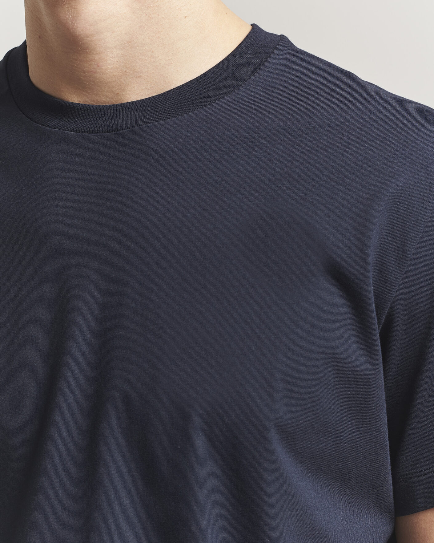 Herre | T-Shirts | Filippa K | Filip Crew Neck T-Shirt Navy