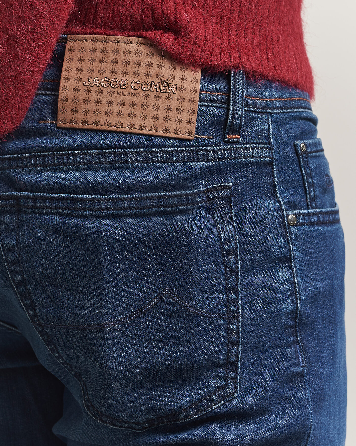 Herre | Jeans | Jacob Cohën | Bard Slim Fit Stretch Jeans Mid Blue