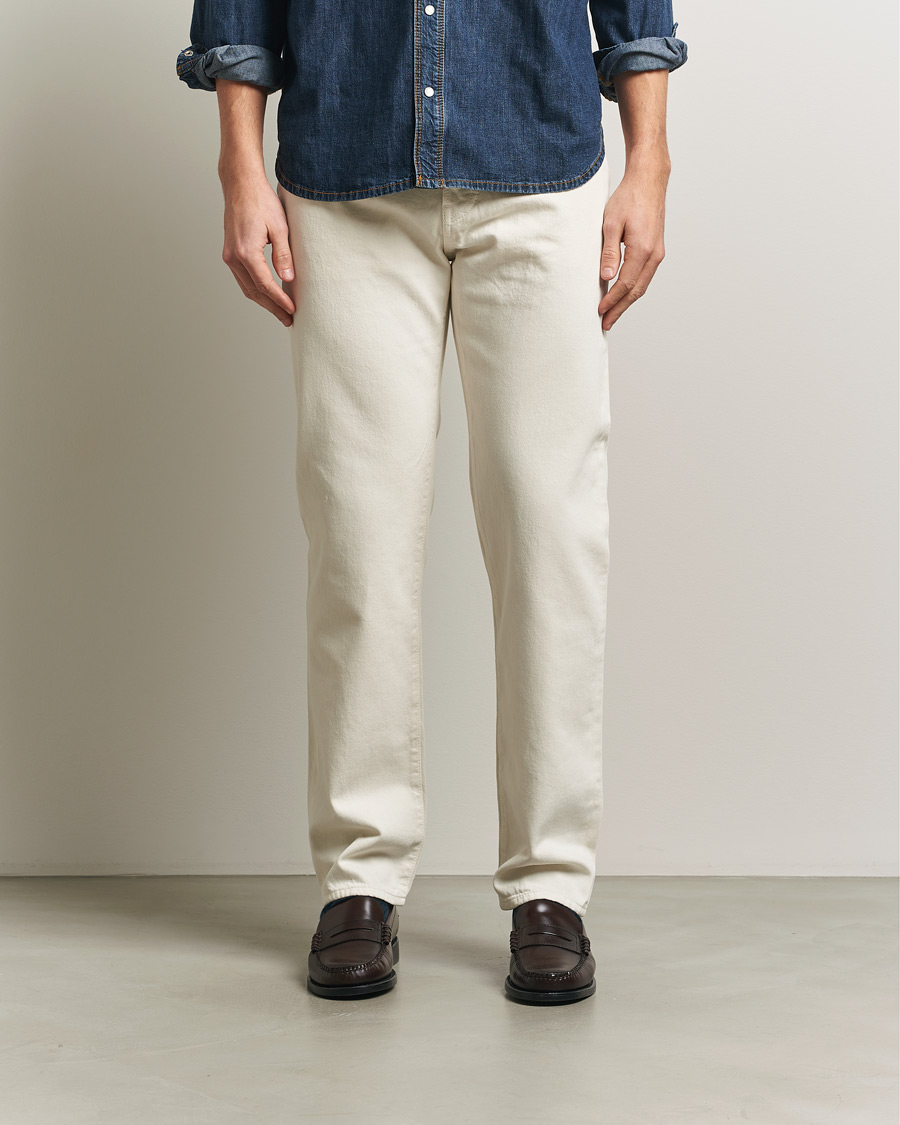 Herre | Jeans | Jacob Cohën | Edos Regular Straight Fit Bull Denim Jeans White