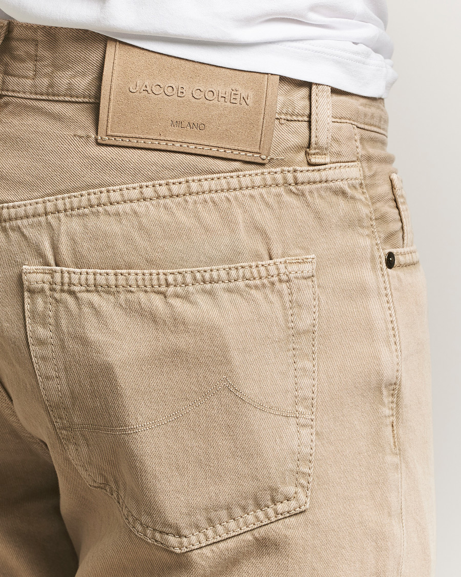 Herre | Jeans | Jacob Cohën | Edos Regular Straight Fit Bull Denim Jeans Beige