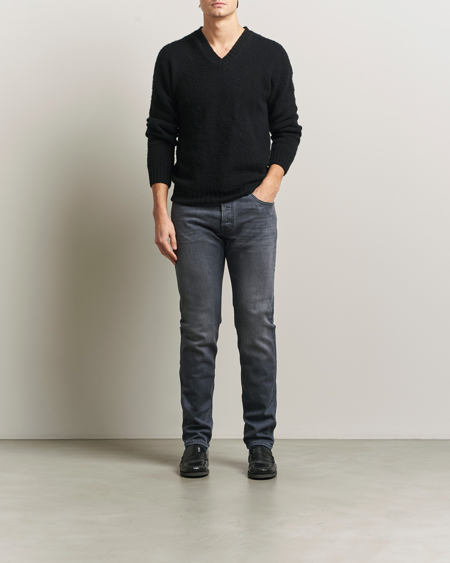 Herre | Bukser | Jacob Cohën | Bard Slim Fit Stretch Jeans Mid Grey
