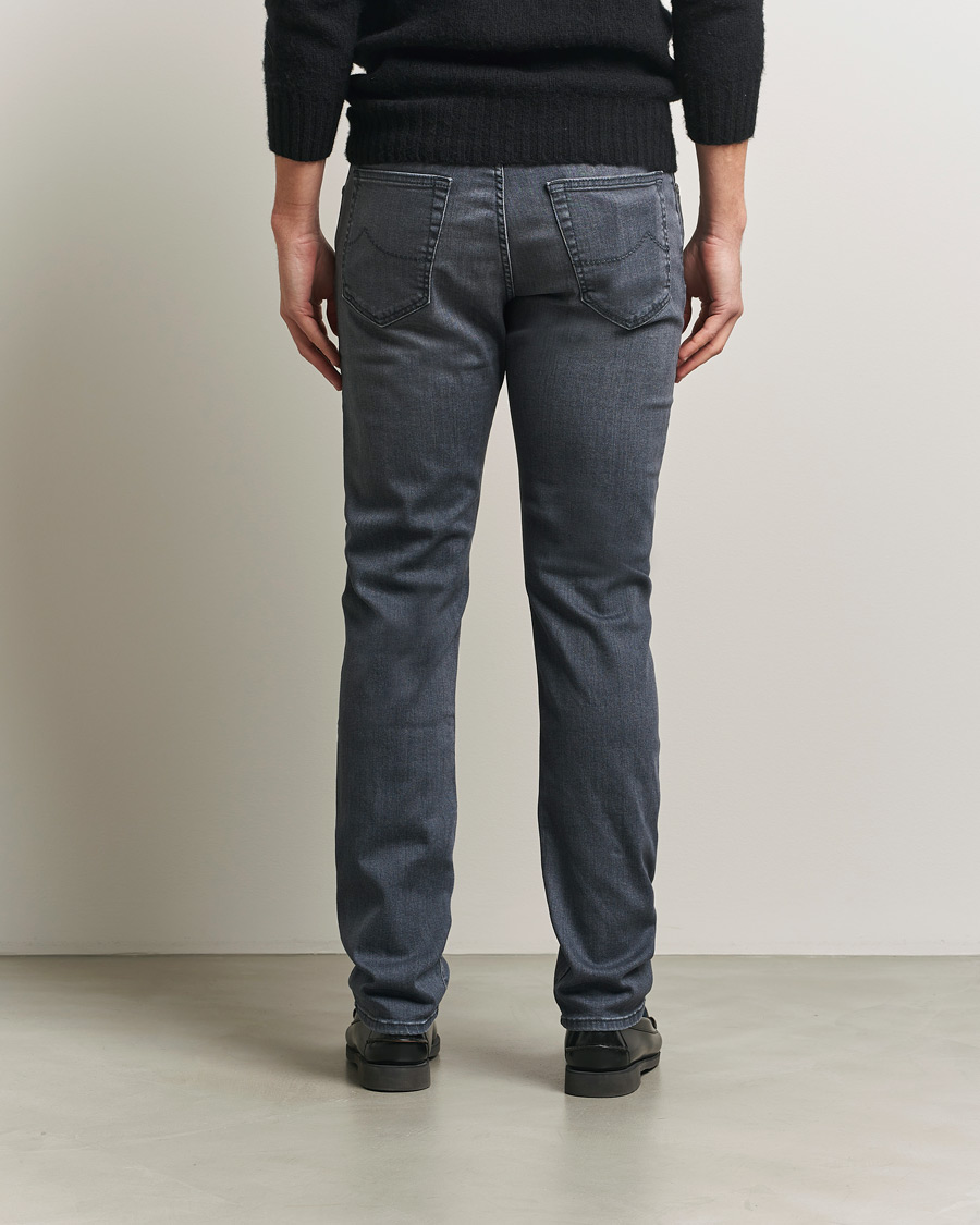 Herre | Jeans | Jacob Cohën | Bard Slim Fit Stretch Jeans Mid Grey