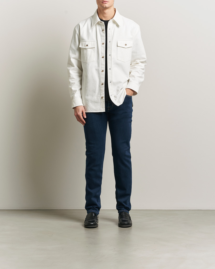 Herre | Bukser | Jacob Cohën | Bard Slim Fit Stretch Jeans Dark Blue