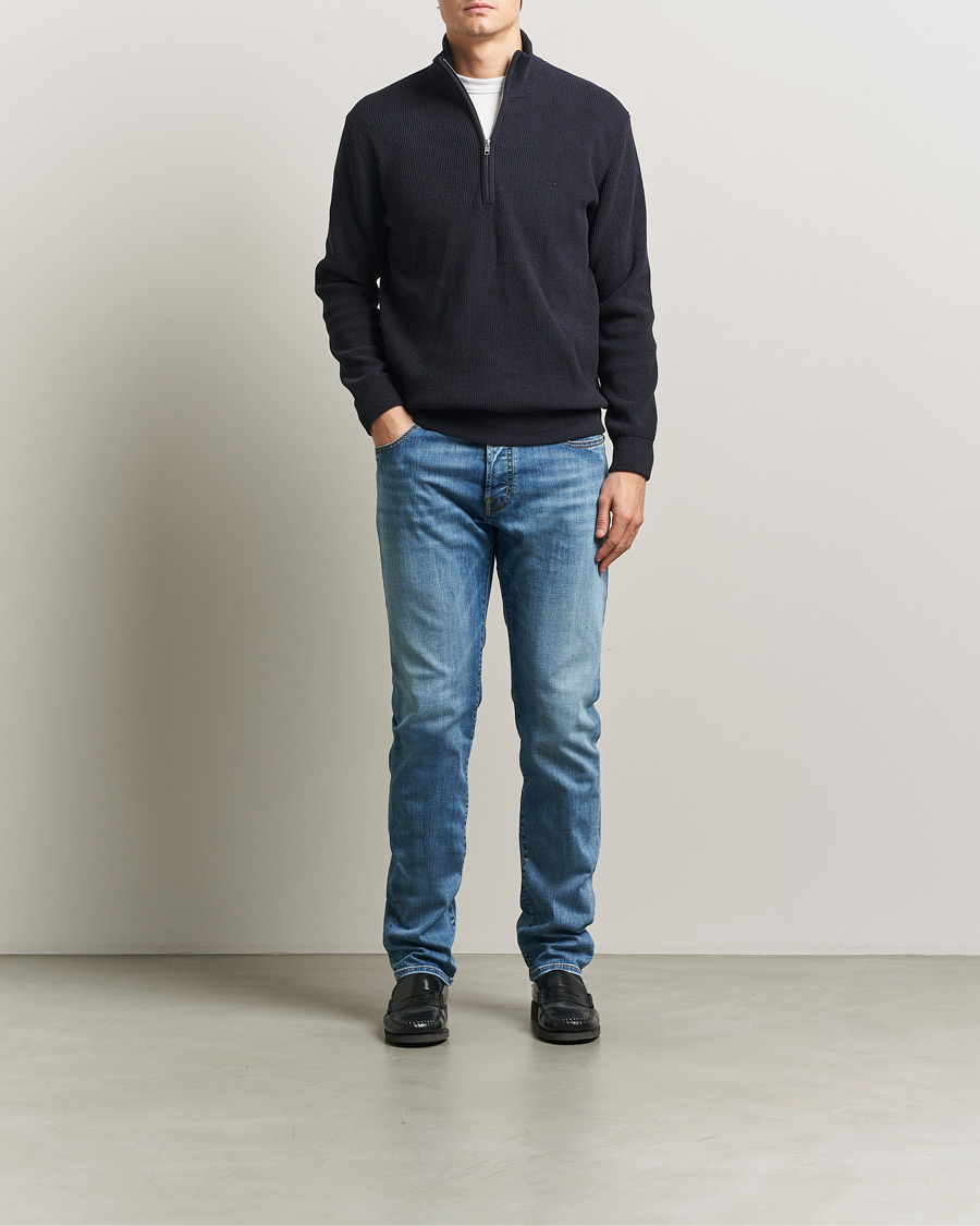 Herre | Jeans | Jacob Cohën | Bard Slim Fit Stretch Jeans Light Blue