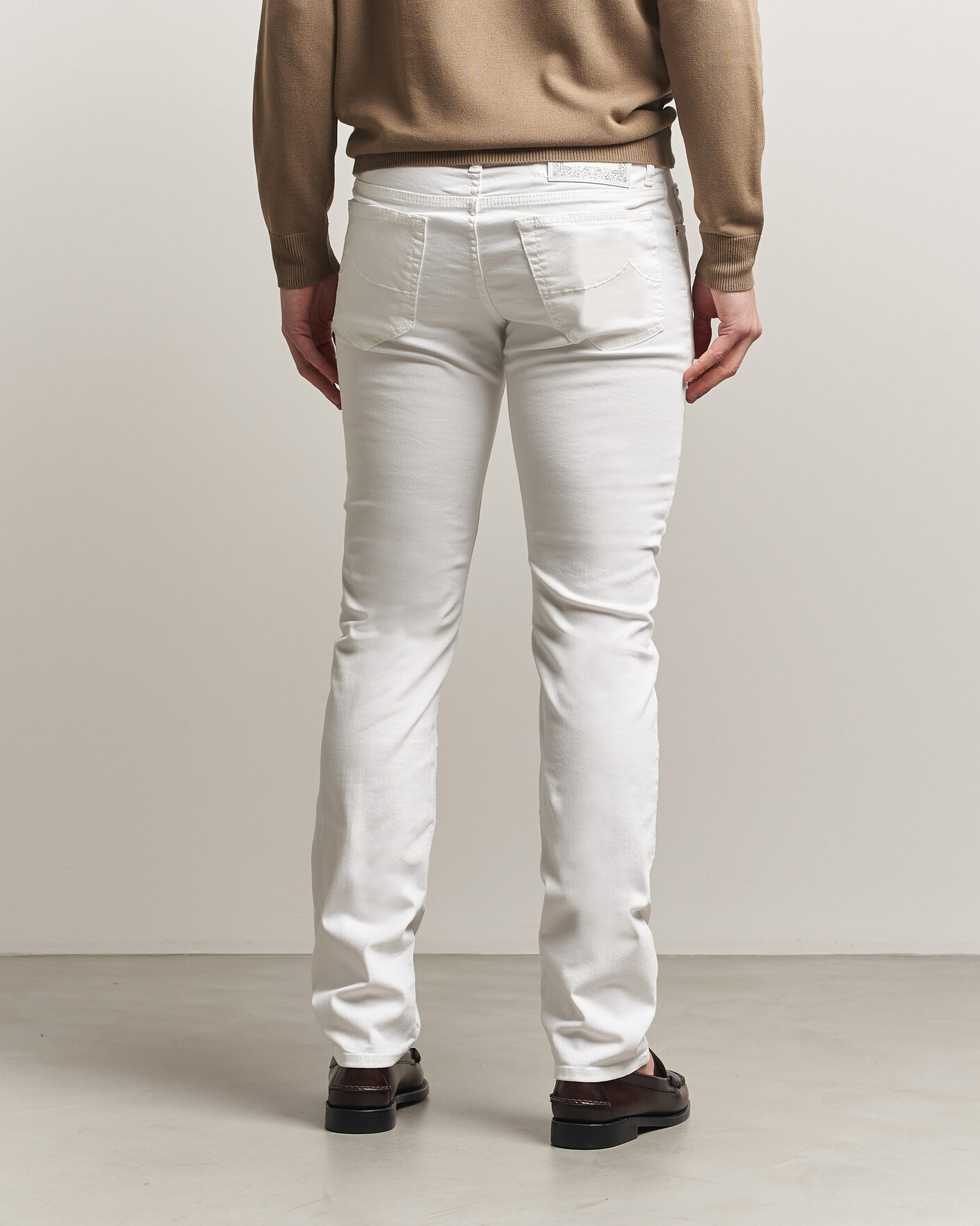 Herre | Jeans | Jacob Cohën | Bard Slim Fit Bull Stretch Jeans White