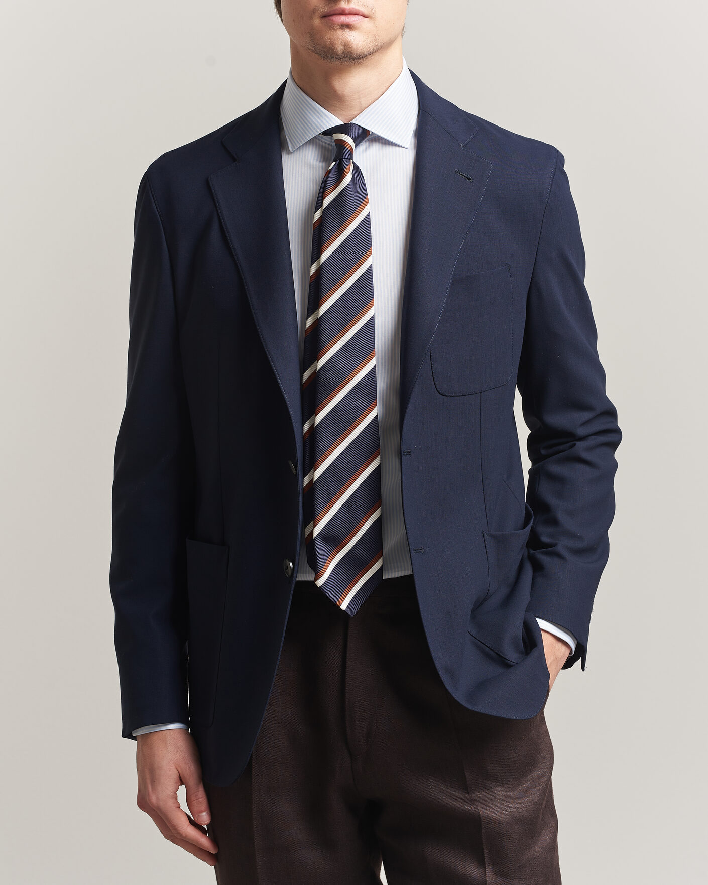 Herre | Blazere & jakker | Canali | Unconstructed Impeccabile Wool Blazer Navy