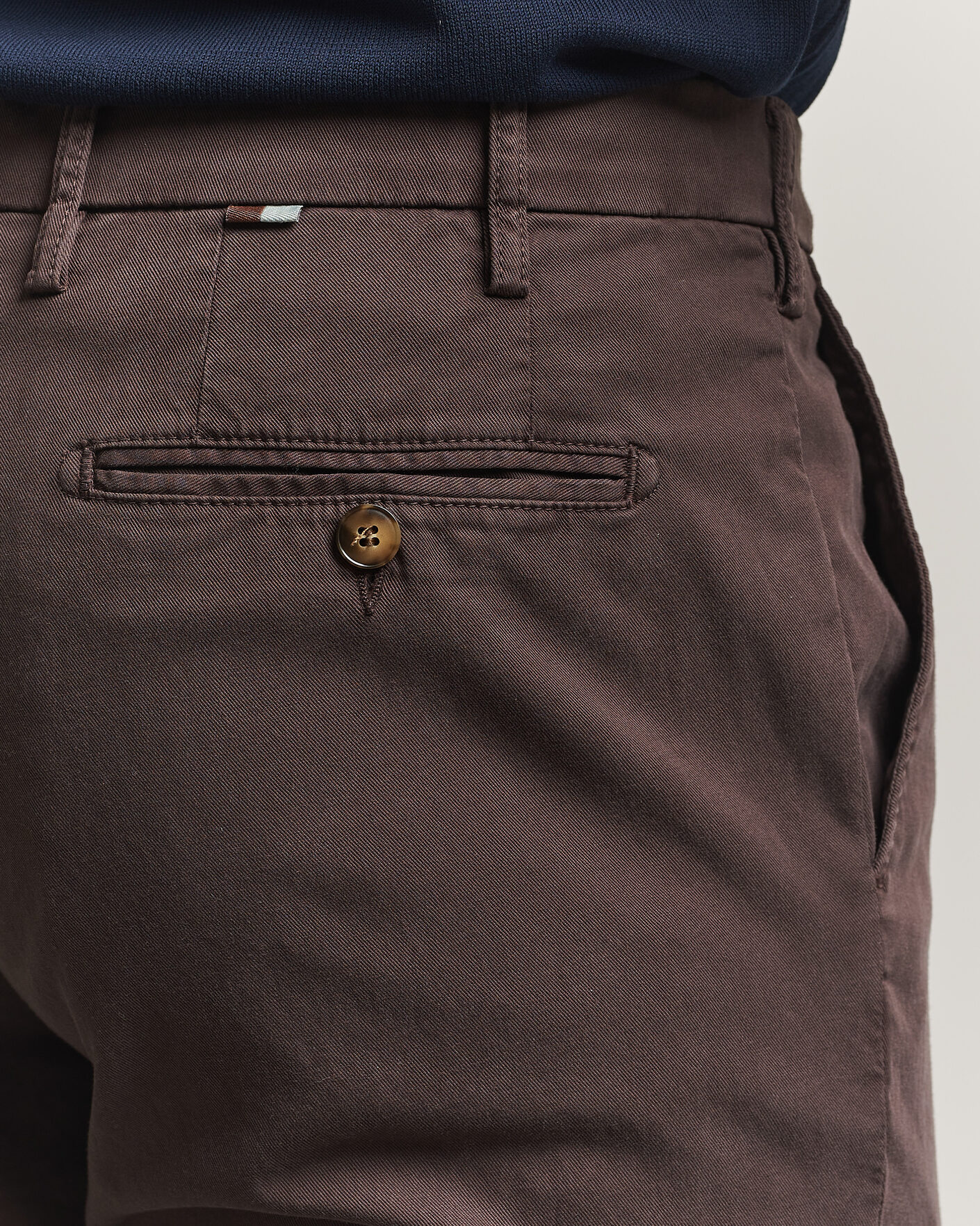 Herre | Bukser | Canali | Regular Fit Cotton/Stretch Chinos Dark Brown