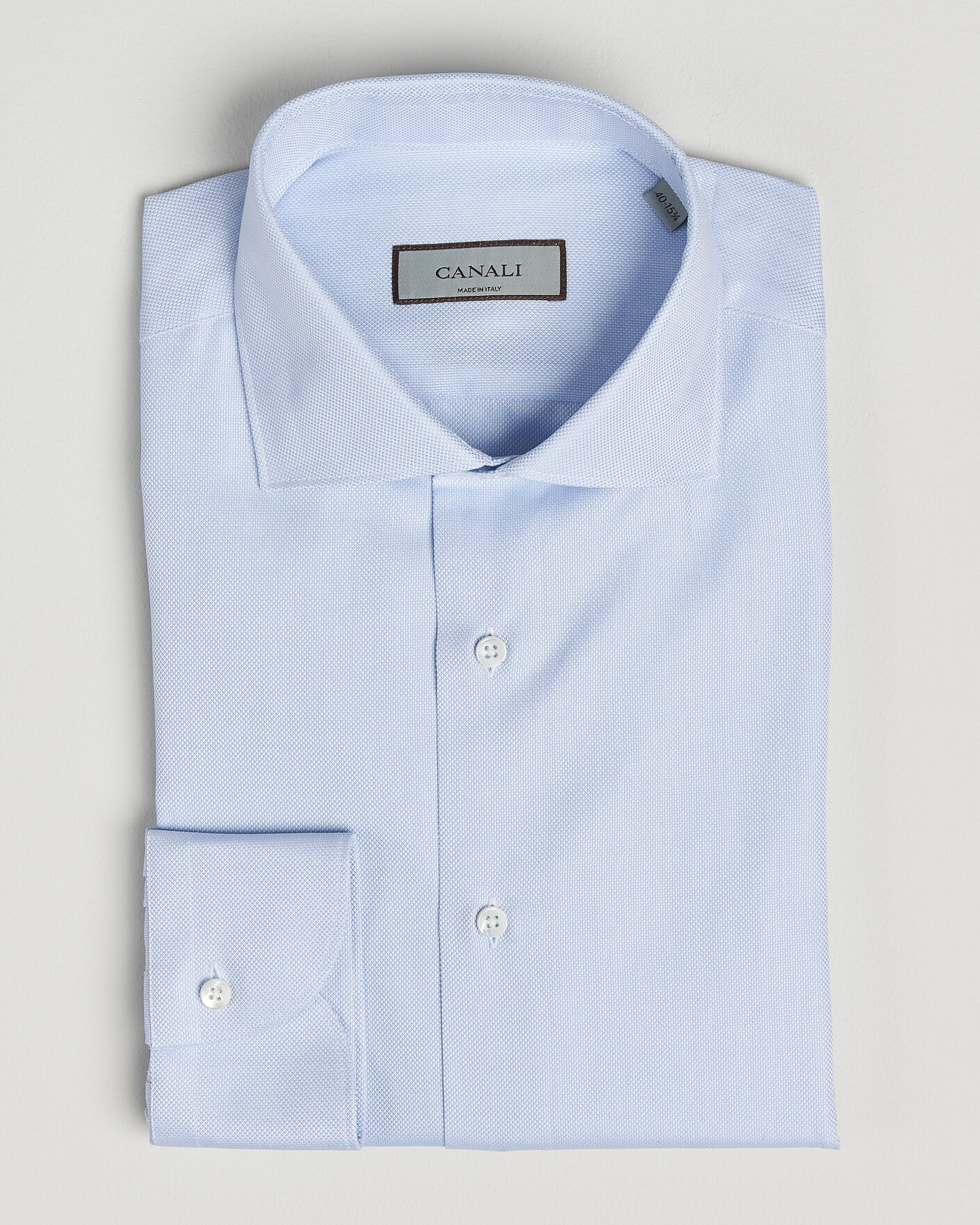 Herre | Skjorter | Canali | Slim Fit Oxford Shirt Light Blue