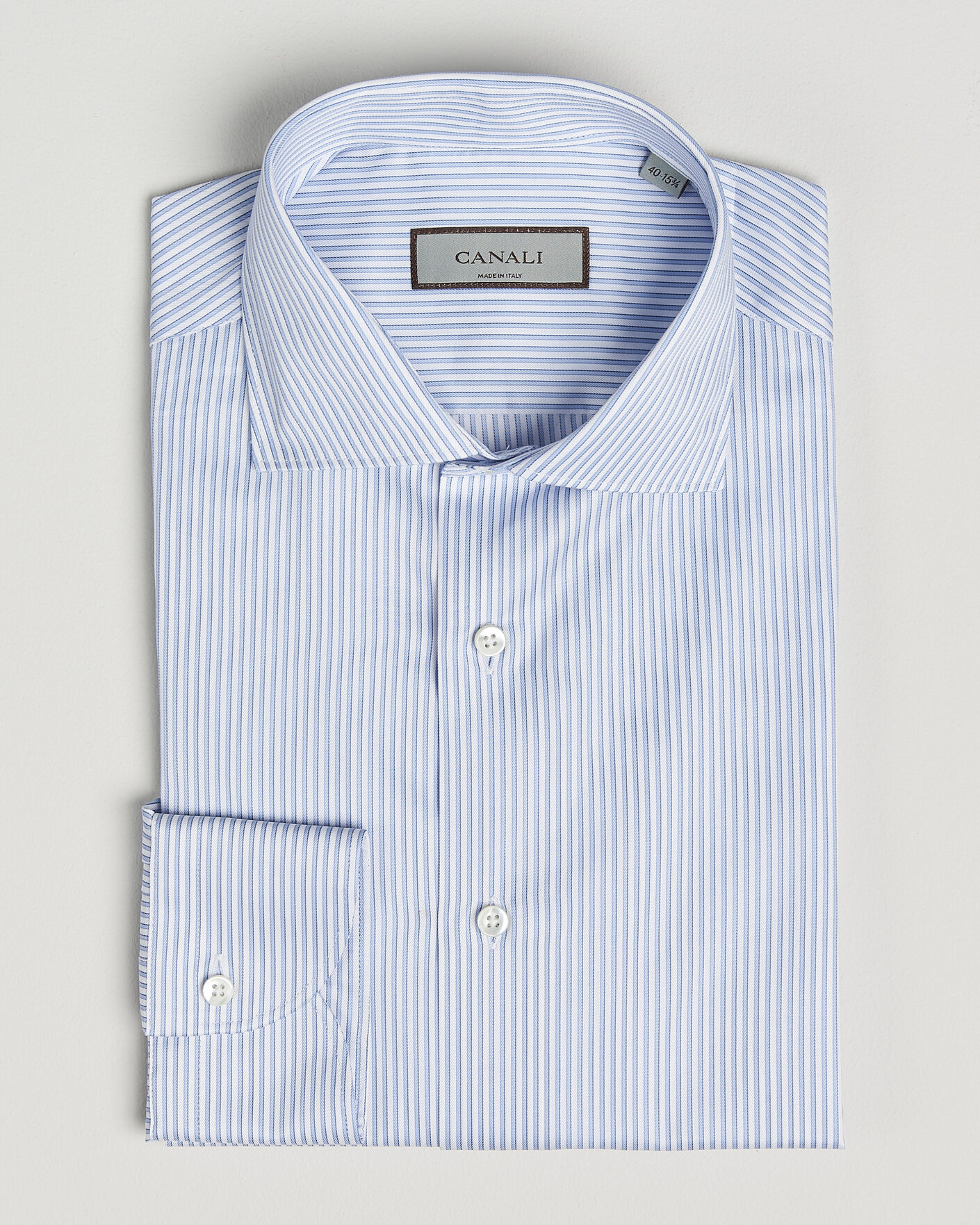 Herre | Skjorter | Canali | Slim Fit Impeccabile Shirt Blue Stripe