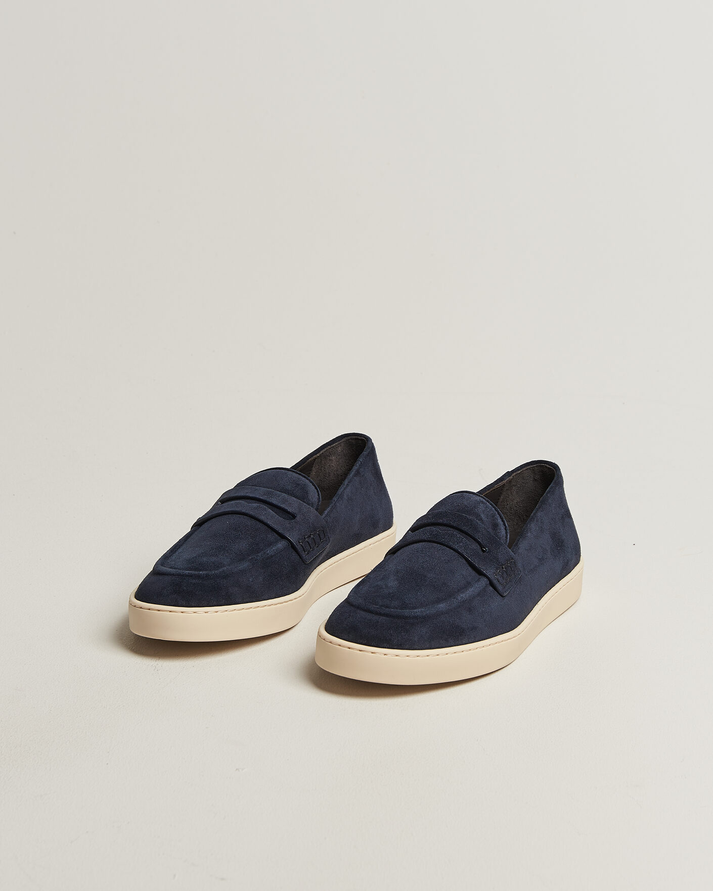 Herre | Loafers | Canali | Summer Loafers Navy Suede