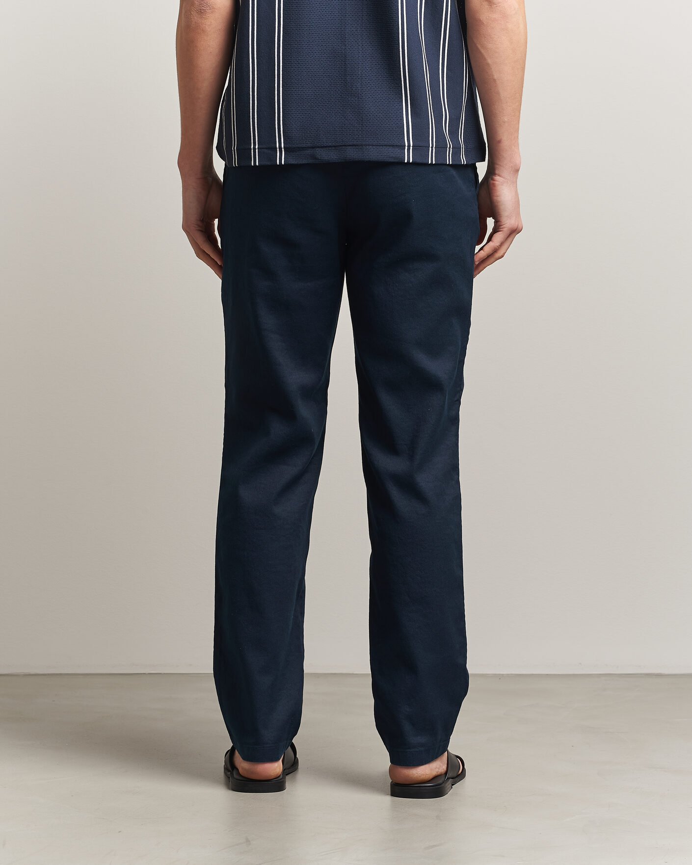 Herre | Bukser | J.Lindeberg | Logan Stretch Linen Pants JL Navy