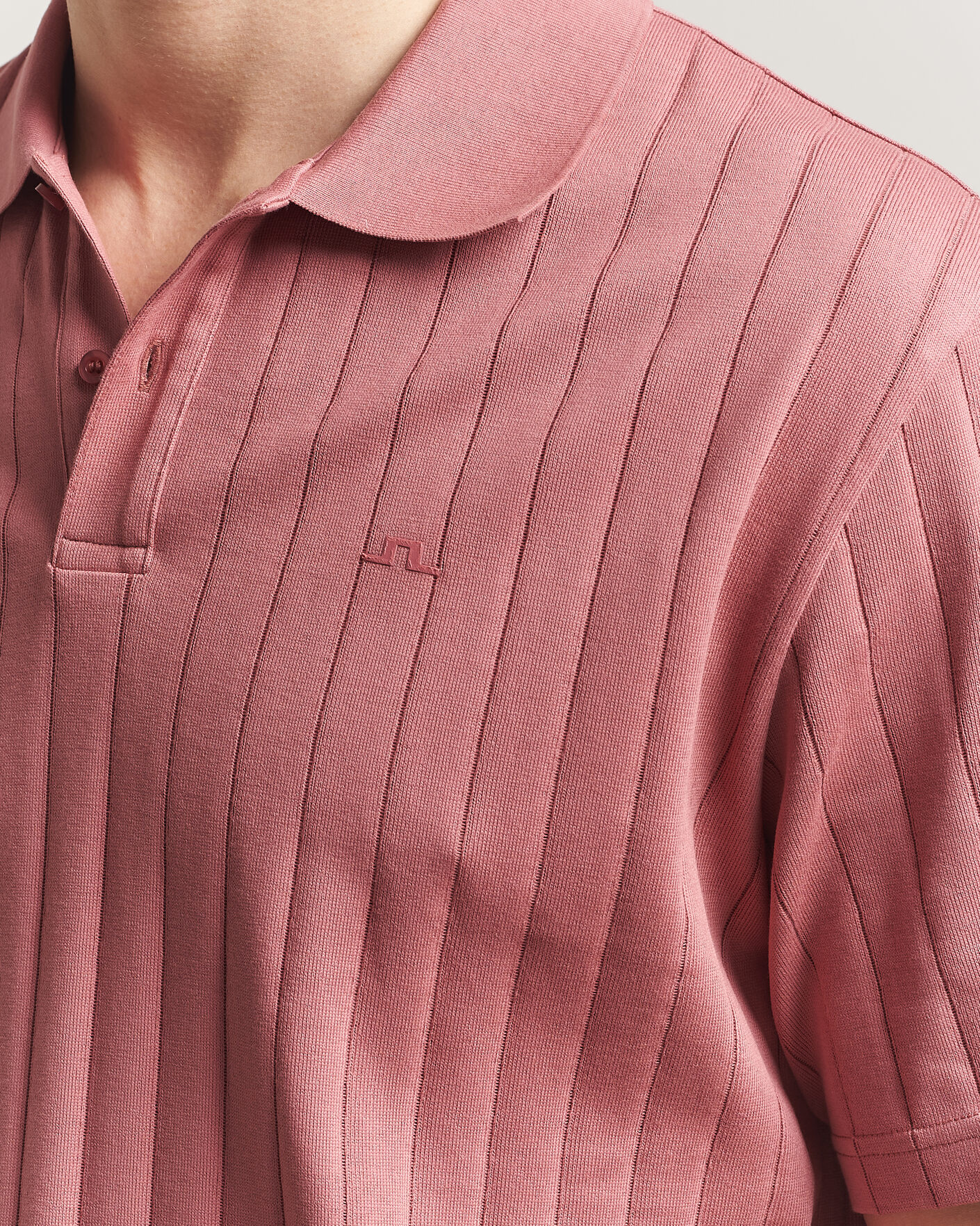 Herre | Polotrøjer | J.Lindeberg | Simon Striped Polo Withered Rose