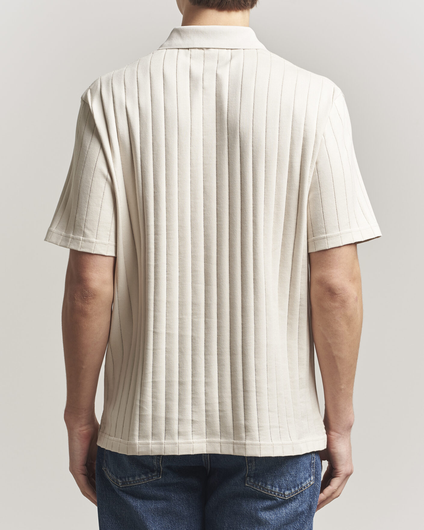 Herre | Polotrøjer | J.Lindeberg | Simon Striped Polo Moonbeam