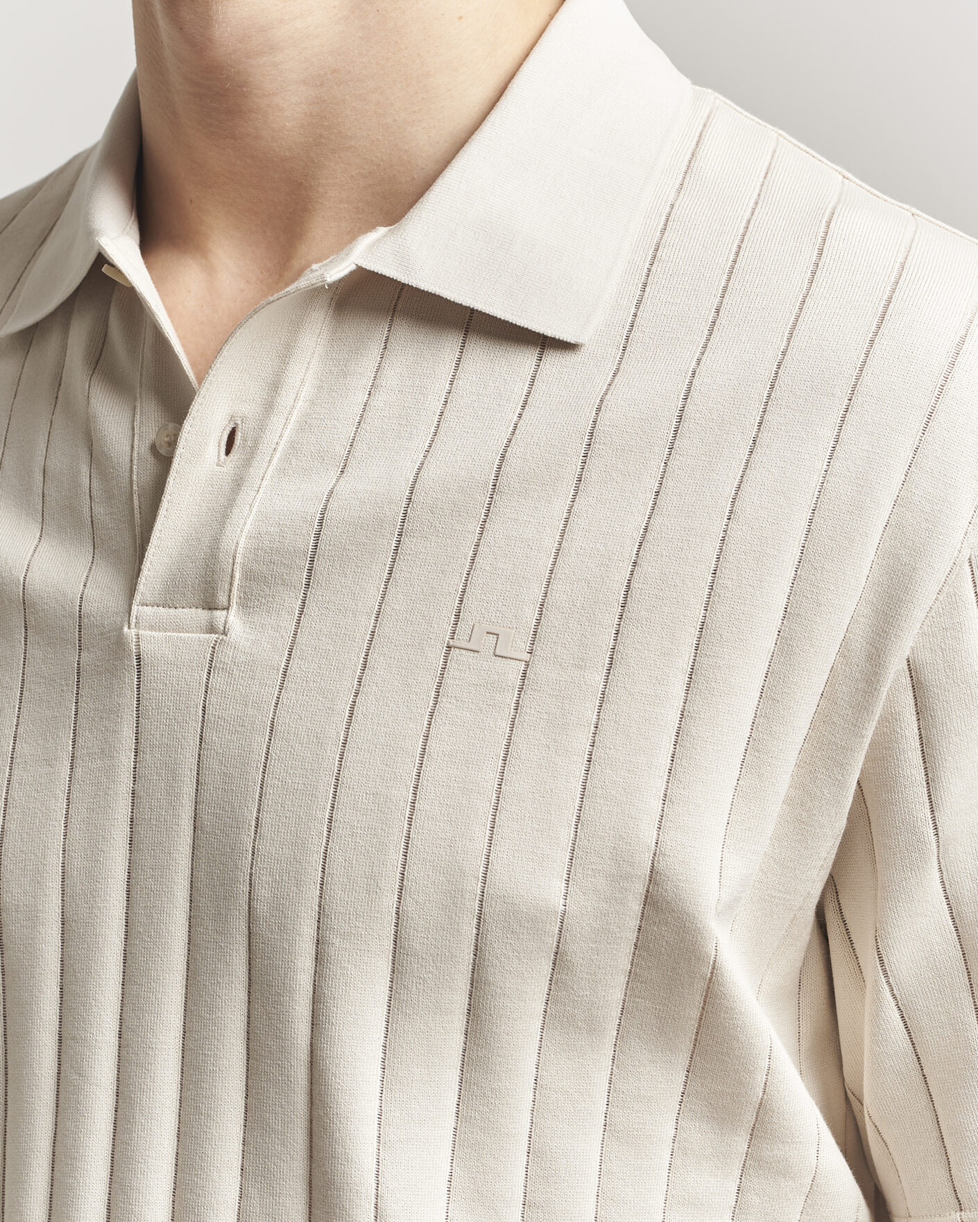 Herre | Polotrøjer | J.Lindeberg | Simon Striped Polo Moonbeam