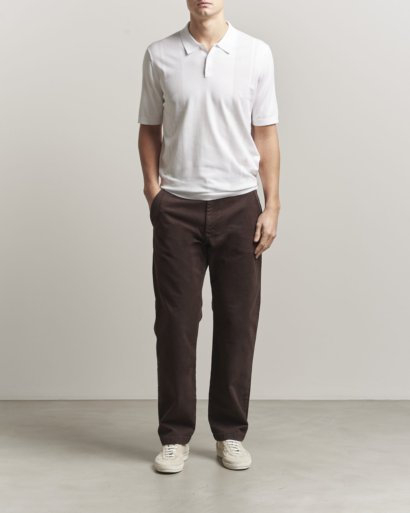 Herre | Polotrøjer | J.Lindeberg | Reymond Knit Polo White