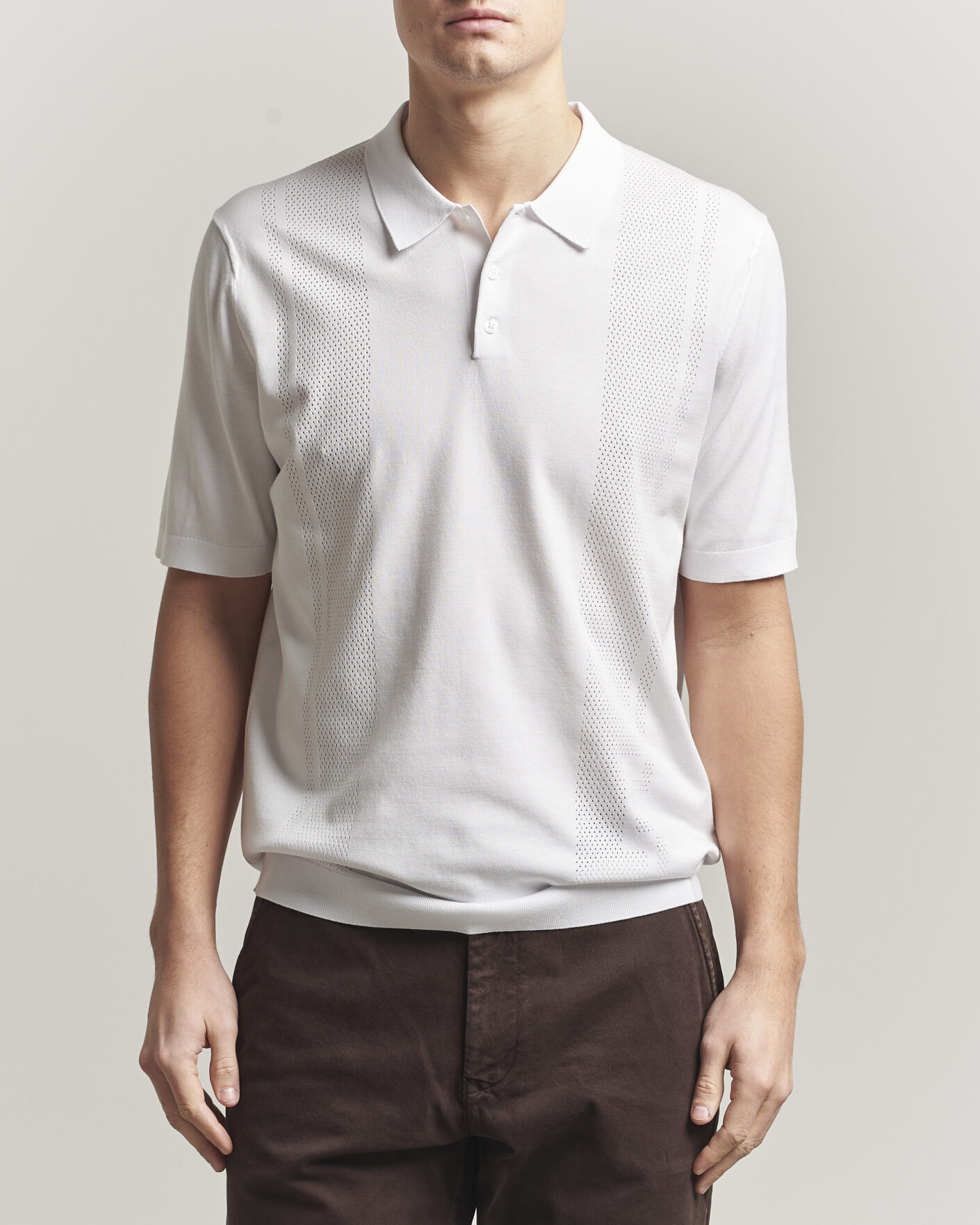 Herre | Polotrøjer | J.Lindeberg | Reymond Knit Polo White