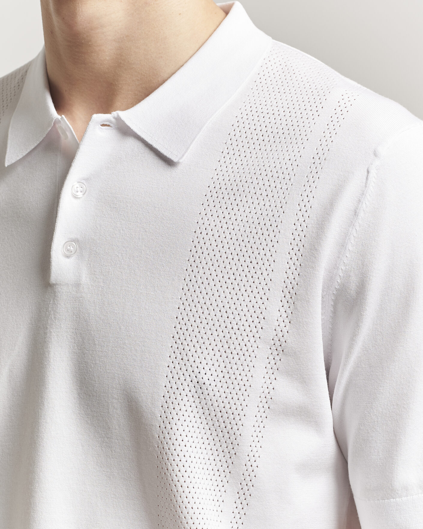 Herre | Polotrøjer | J.Lindeberg | Reymond Knit Polo White