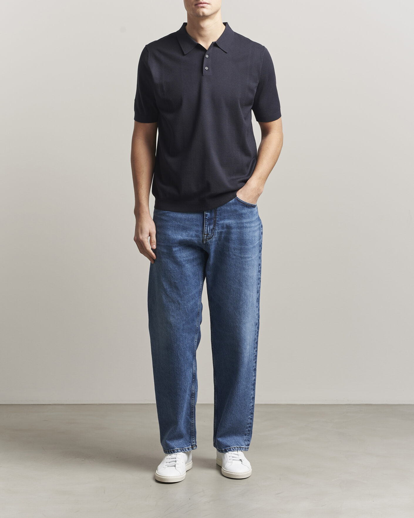 Herre | Polotrøjer | J.Lindeberg | Reymond Knit Polo JL Navy